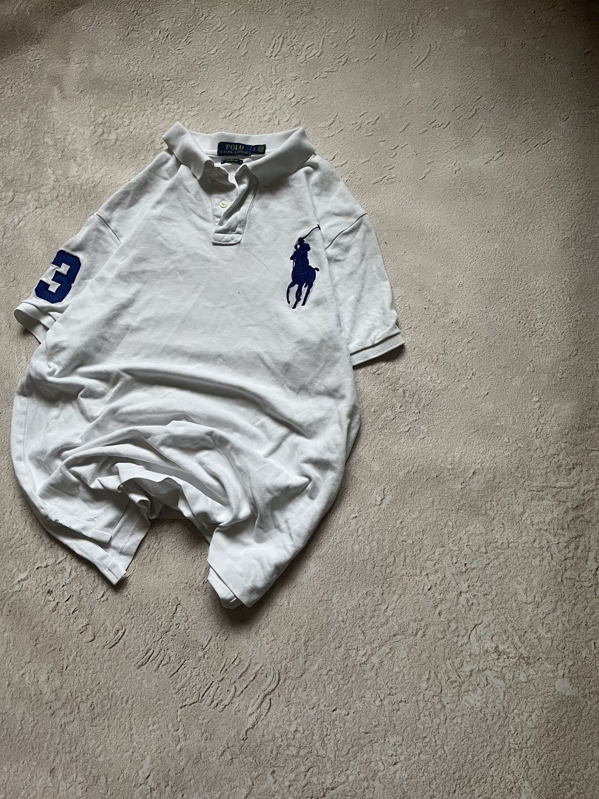 Polo Ralph Lauren Polo Ralph Lauren Big Pony White Polo Shirt Size US L / EU 52-54 / 3 - 2 Thumbnail