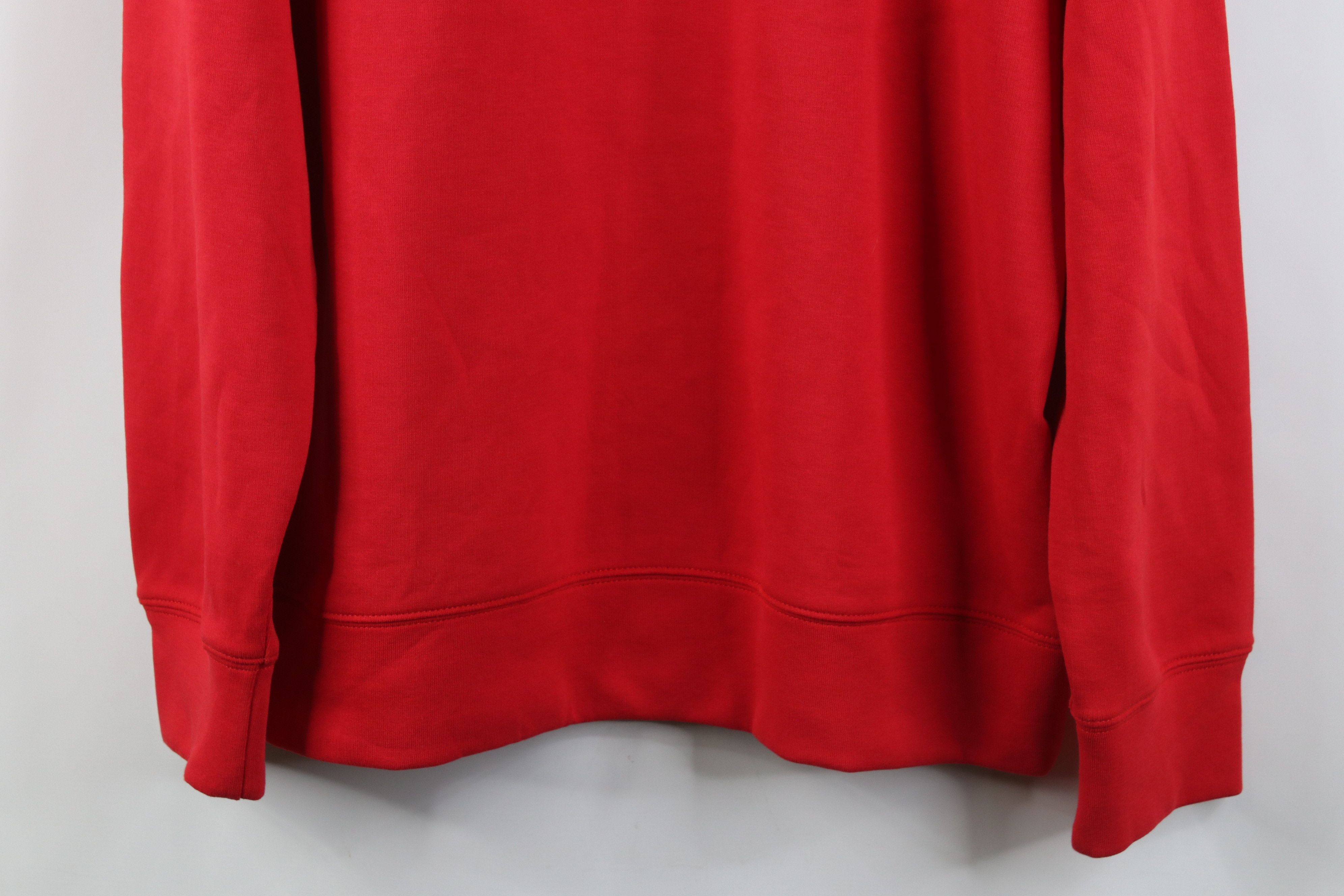Tommy Hilfiger Deadstock Y2K Tommy Hilfiger Cotton Knit 1/4 Zip Sweater Red Size US L / EU 52-54 / 3 - 3 Thumbnail