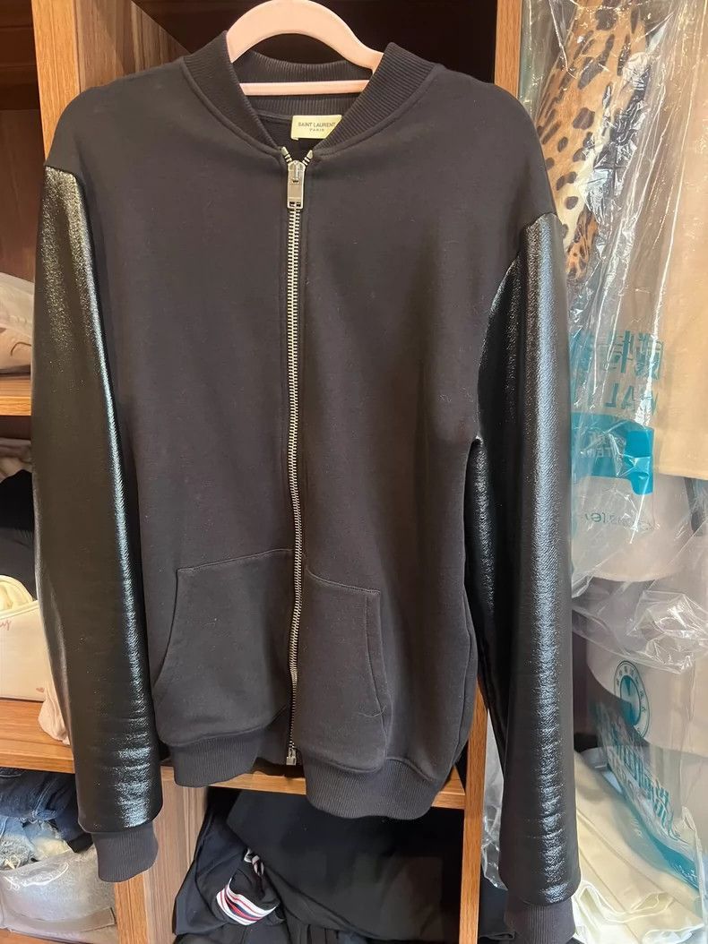 Saint Laurent Paris Saint Laurent Paris Men's leather sleeve jacket-2506 Size US S / EU 44-46 / 1 - 1 Thumbnail