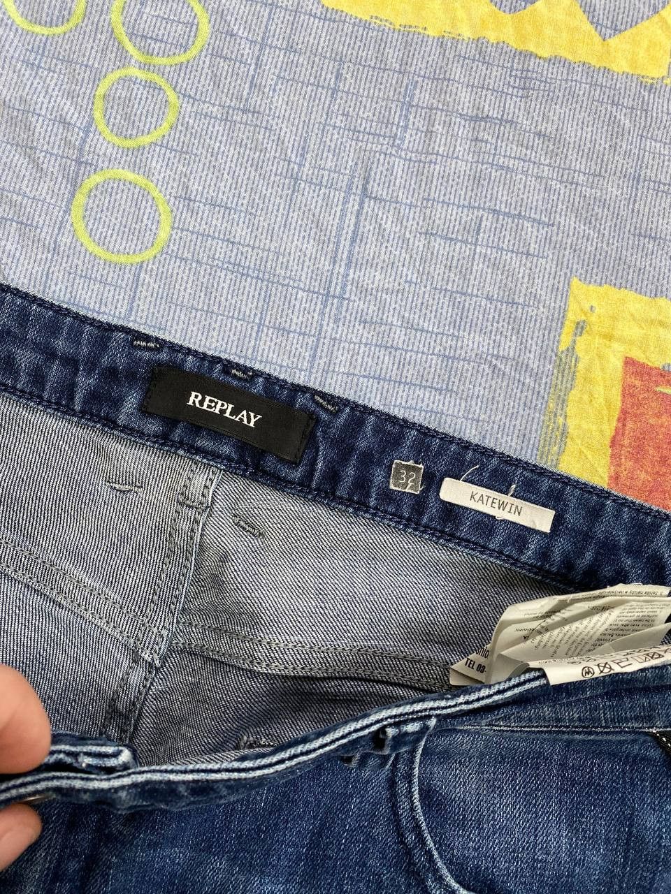 Replay × Vintage Replay Men`s Vintage Denim Jeans Y2K Size US 32 / EU 48 - 4 Thumbnail
