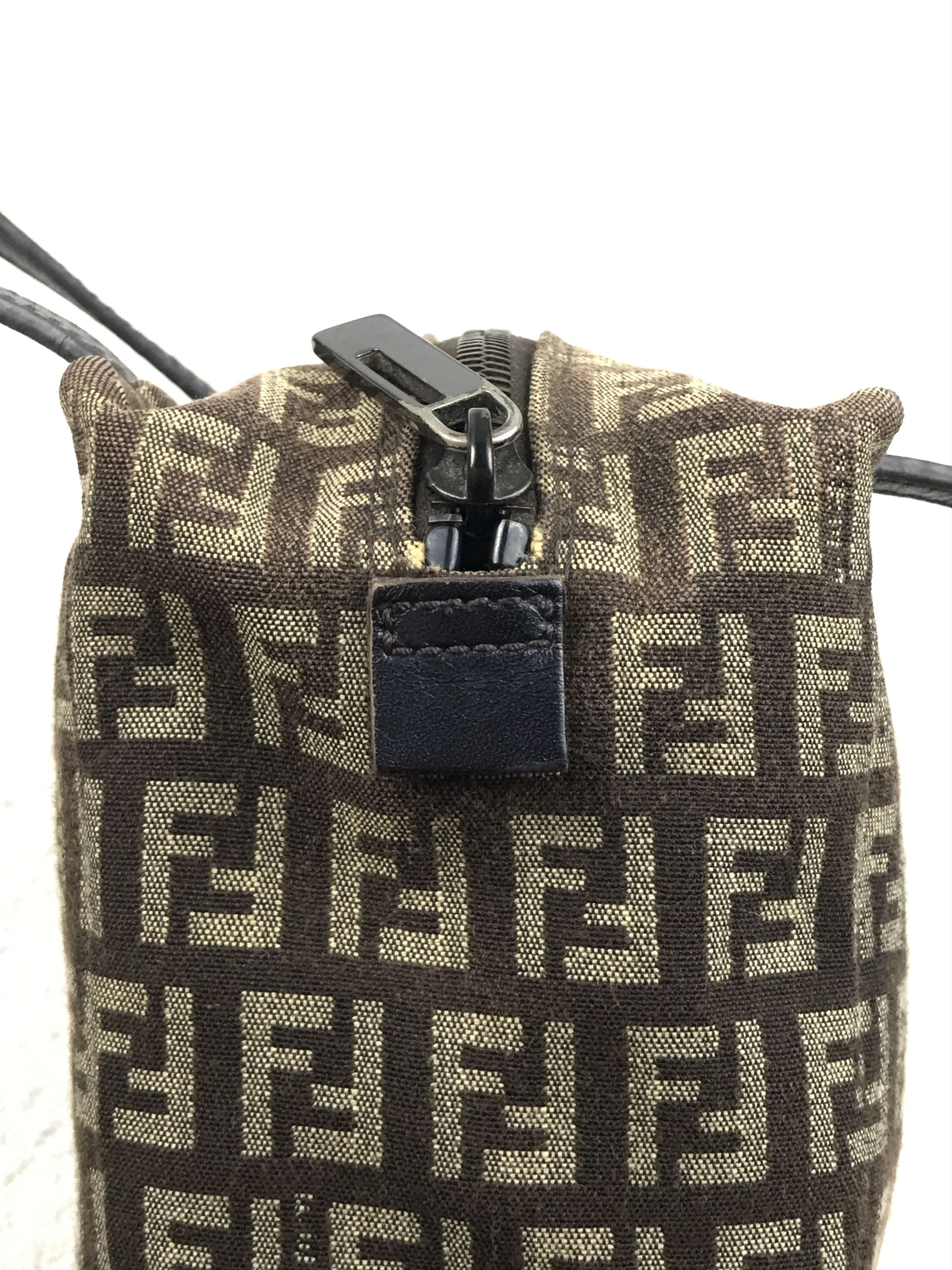 Fendi Vintage Fendi Monogram Zucchino Mini Tote Bag Purse Size ONE SIZE - 8 Thumbnail