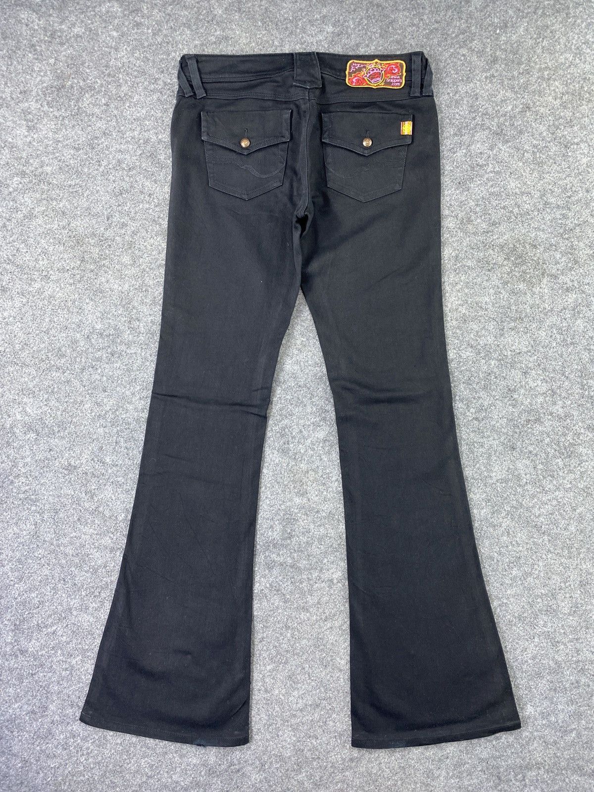 Japanese Brand × Jean Japanese Brand Brappers Bootcut Black Jeans - J1099 Size 29" - 4 Thumbnail