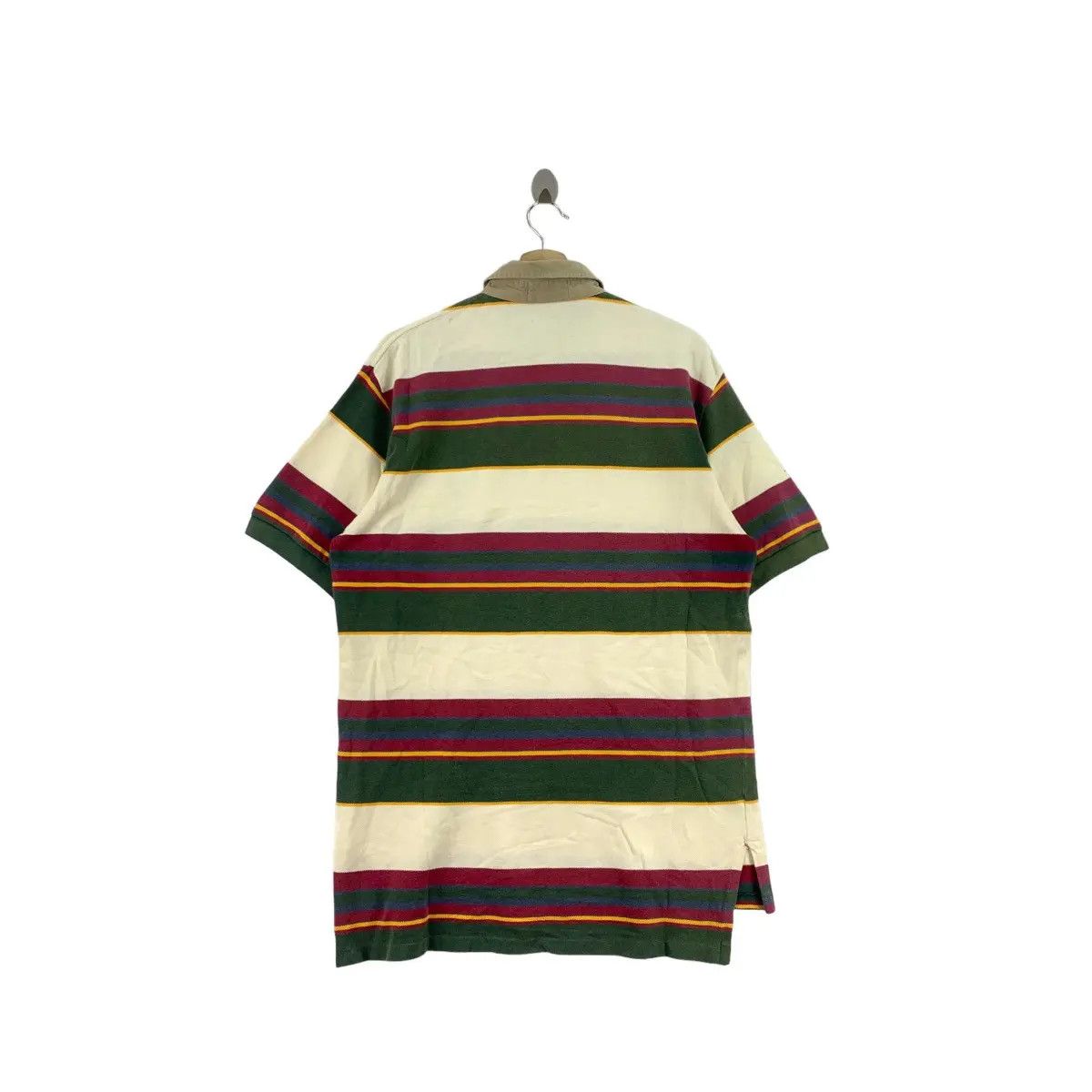 Polo Ralph Lauren Vintage POLO RALPH LAUREN Small Pony Striped Rugby Size US L / EU 52-54 / 3 - 3 Thumbnail