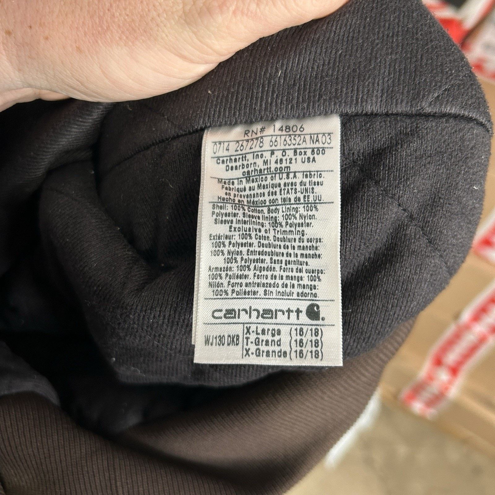 Carhartt Y2K Carhartt Quilted Hooded Active Jacket “Dark Brown” WJ130 Size XL / US 12-14 / IT 48-50 - 8 Thumbnail