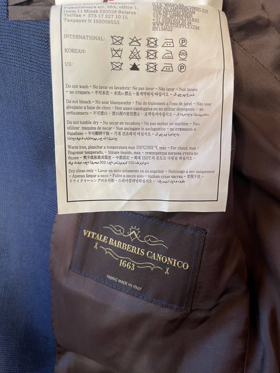 Suitsupply SuitSupply Lazio Blazer 48 Slim Fit Vitale Barberis Canonico Size 38R - 9 Thumbnail