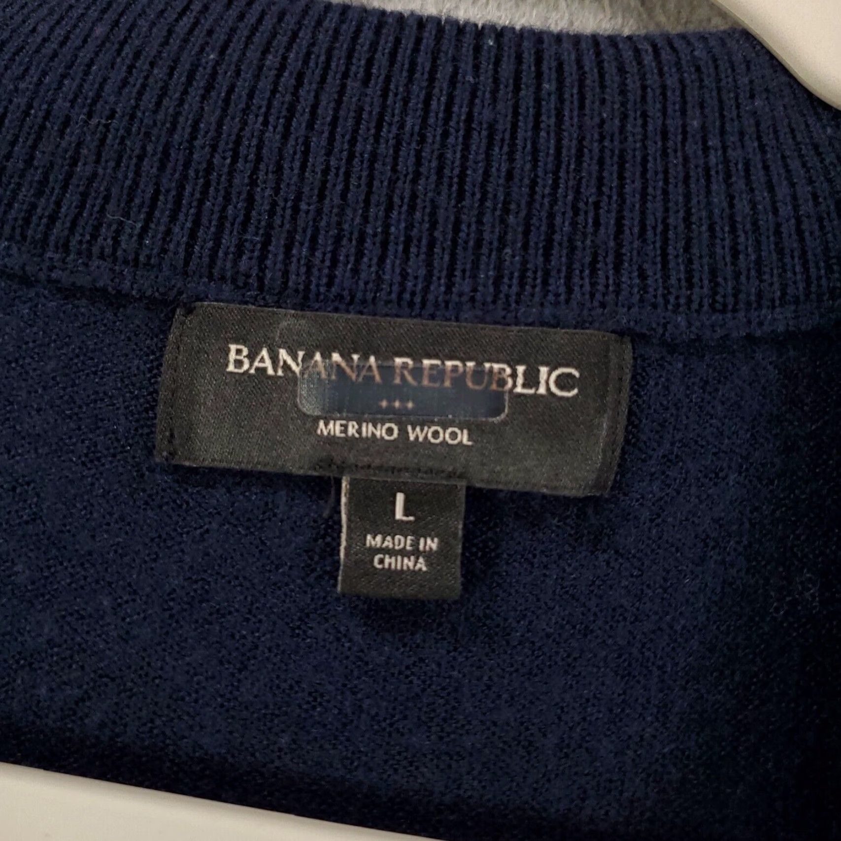 Banana Republic Banana Republic Sweater Shirt Mens L Blue 1/4 Zip Pullover Classic Preppy Knit Pullover Regular Size L Mens Size US L / EU 52-54 / 3 - 5 Thumbnail