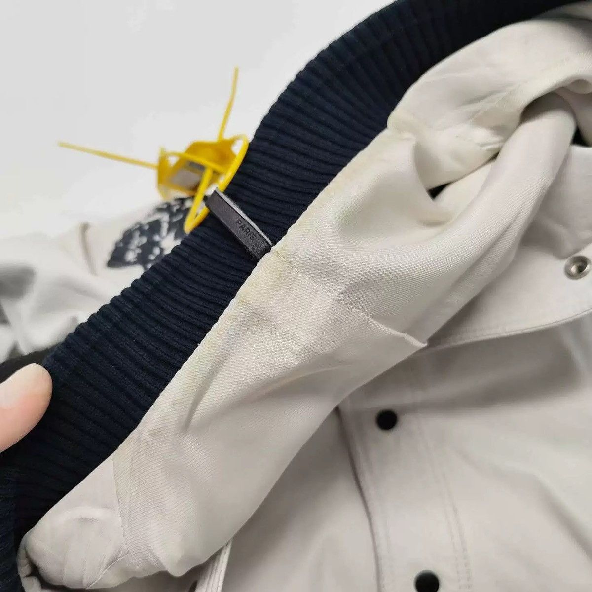 Dior Dior Homme 05ss White Lambskin Three Wolf Leather Jacket Size US M / EU 48-50 / 2 - 6 Thumbnail