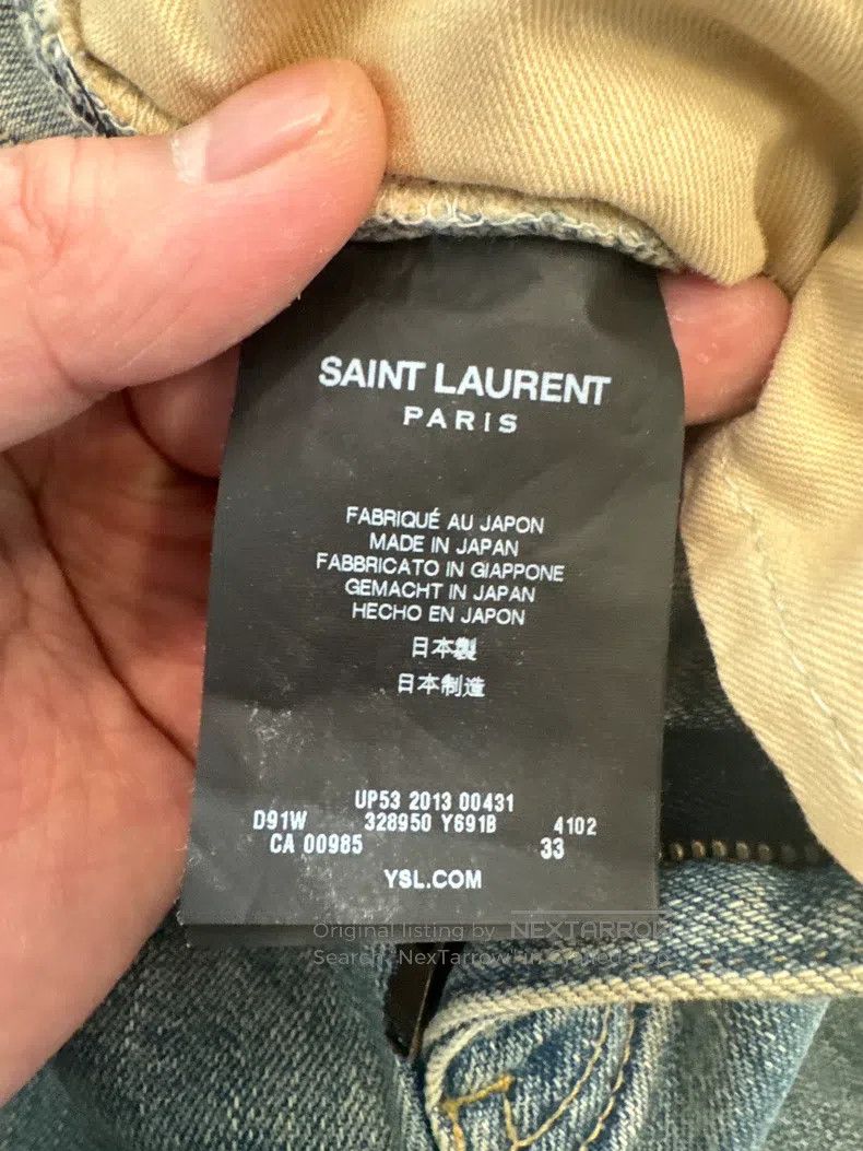Saint Laurent Paris Saint Laurent Paris Original Destroyed Jeans Size US 33 - 4 Thumbnail