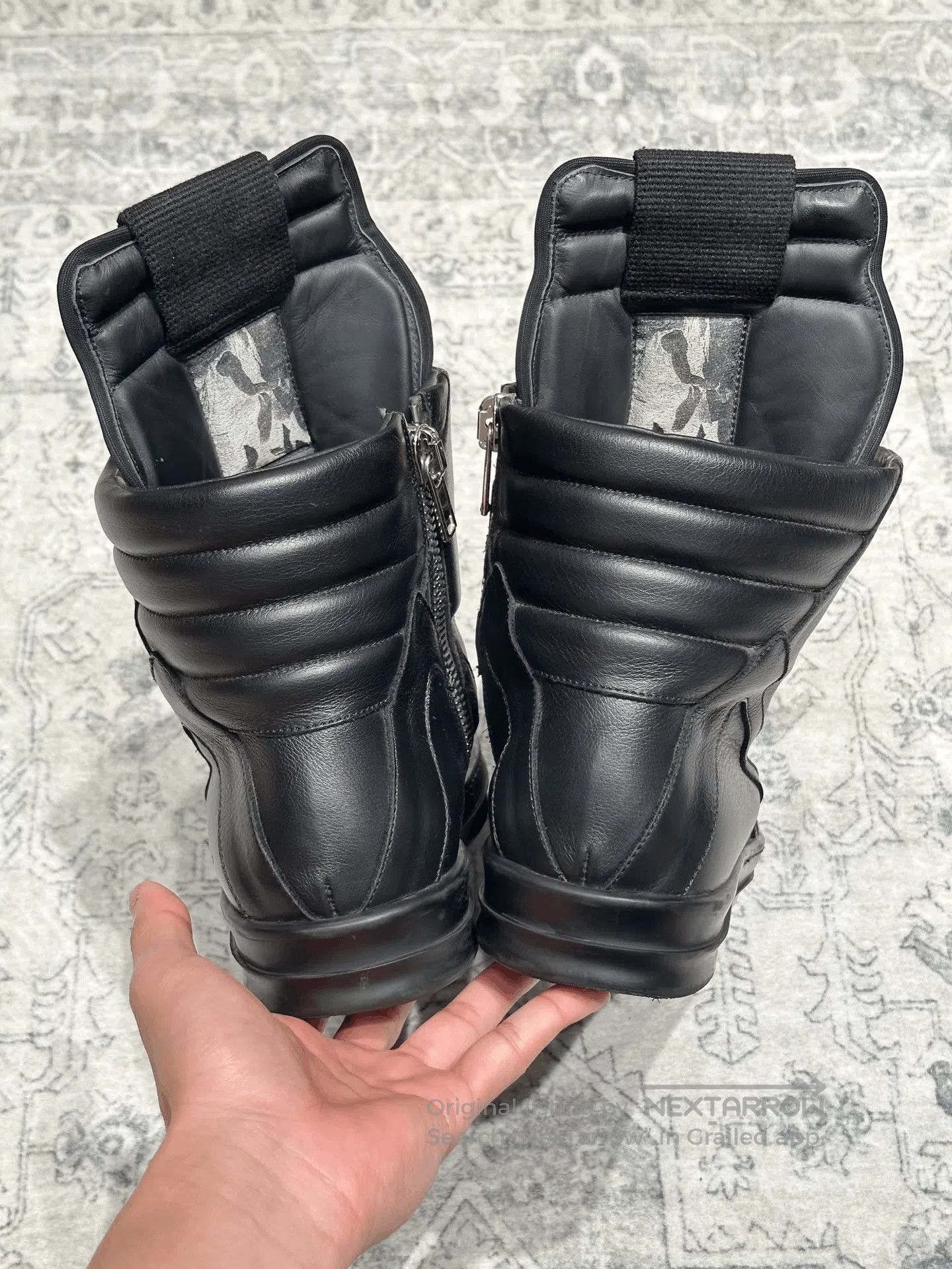Rick Owens Rick Owens Inverted Triangle Black Leather Boots. Size US 8 / EU 41 - 6 Thumbnail