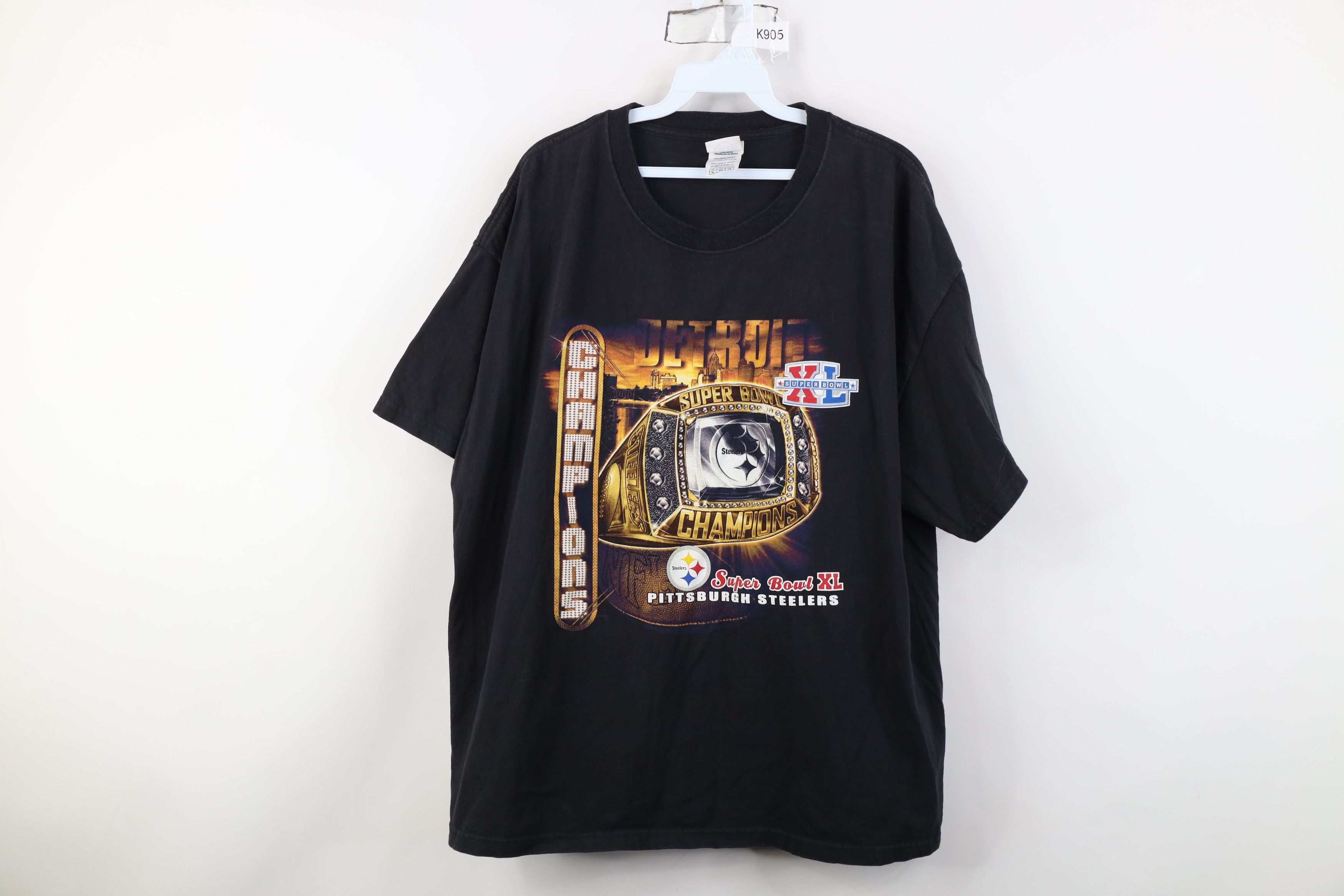 Vintage Vintage Y2K Super Champs Ring Pittsburgh Steelers T-Shirt Size US XL / EU 56 / 4 - 1 Thumbnail