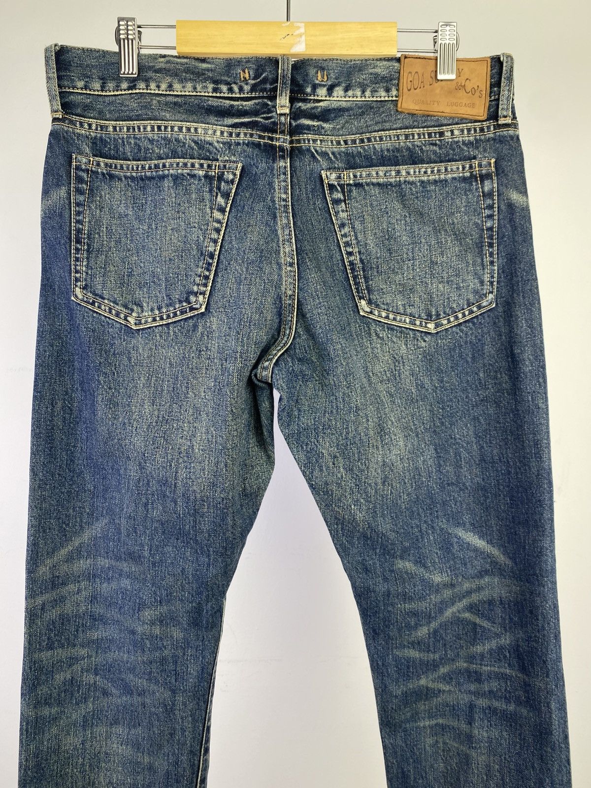 GOA Goa 00s Y2K Selvedge Mudwash Denim Japan Size US 32 / EU 48 - 15 Thumbnail