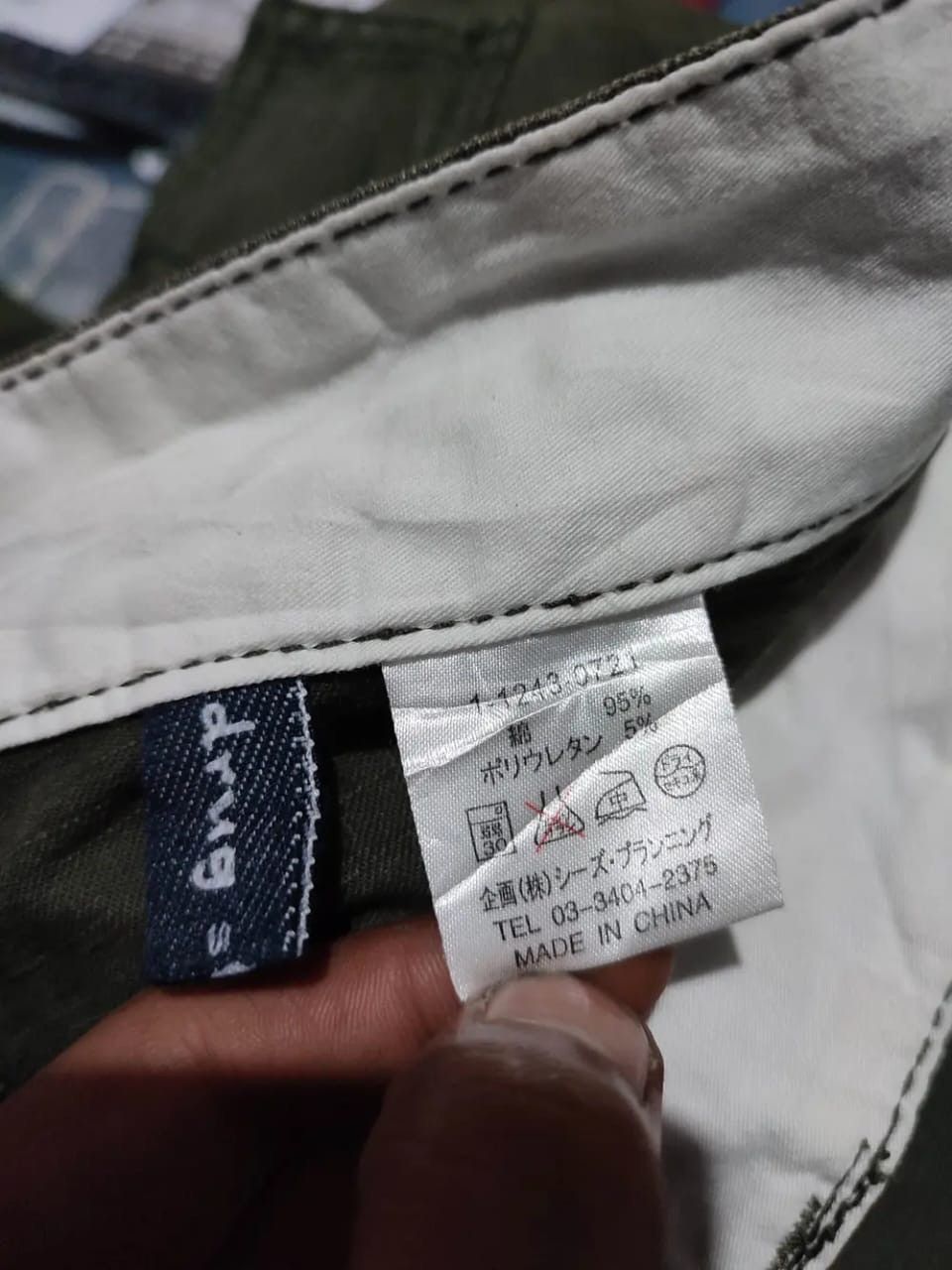 Japanese Brand Drug Store Olive Cargo Flared Pants Size US 33 - 14 Thumbnail