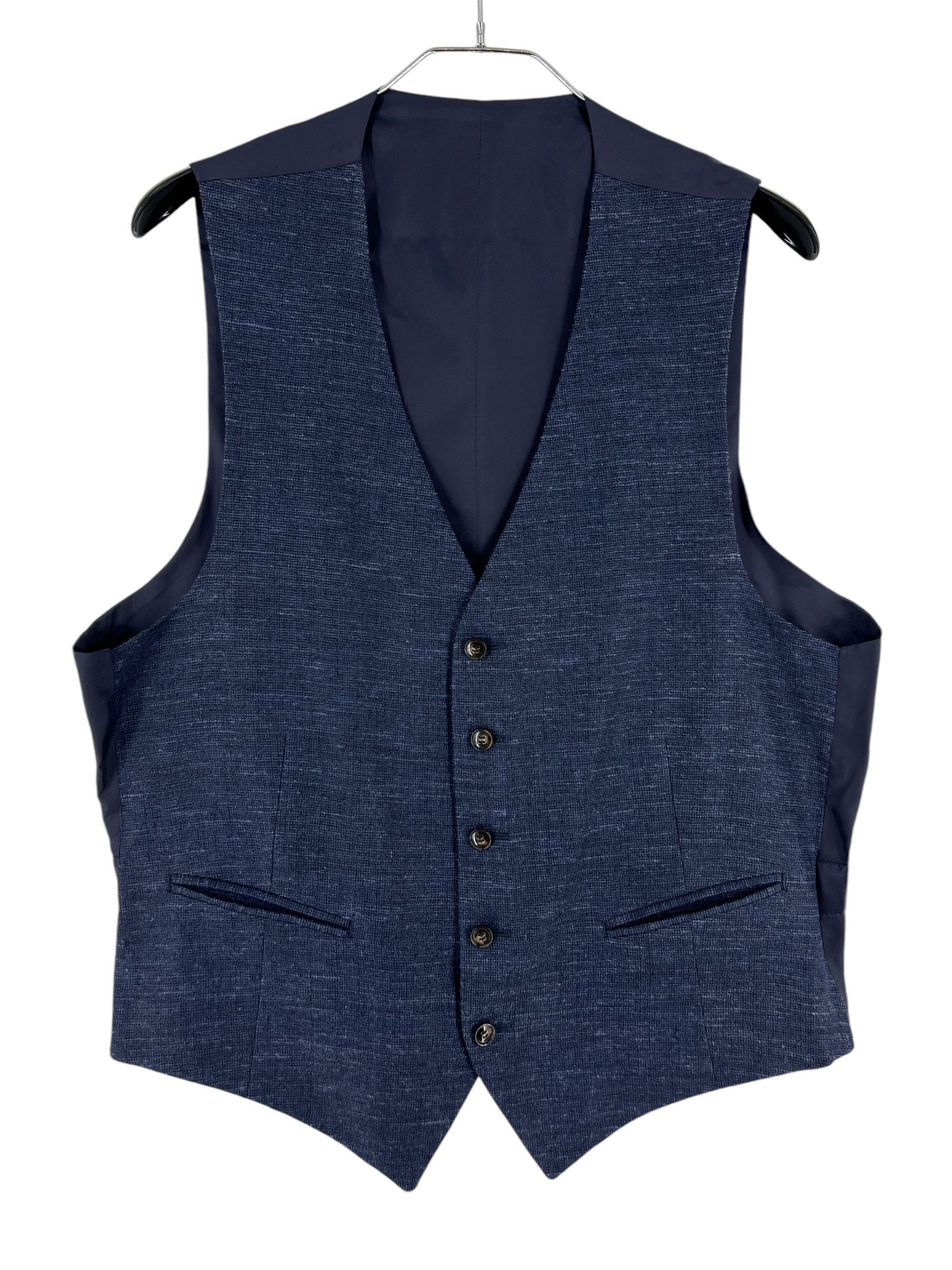 Suitsupply Lazio Silk Linen Wool Blazer Waistcoat Suit EU:54; UK/US:44S Size 44S - 5 Thumbnail