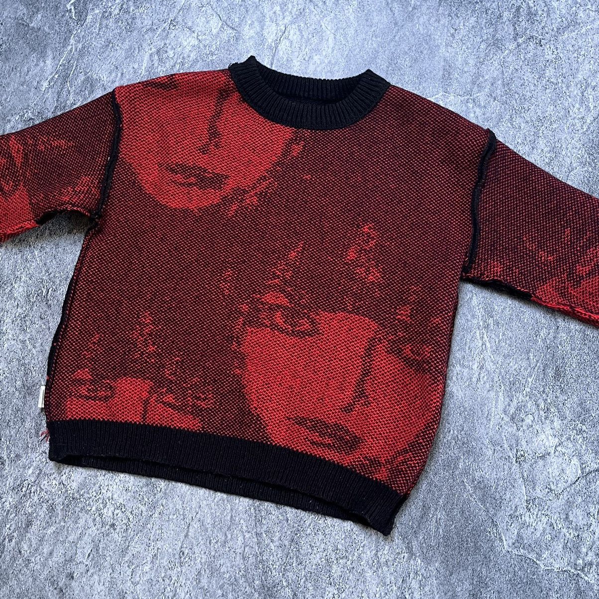Japanese Brand × Vintage Vintage Avant Garde Knitted Graphic Sweater Anime Opium Style Size US S / EU 44-46 / 1 - 10 Thumbnail