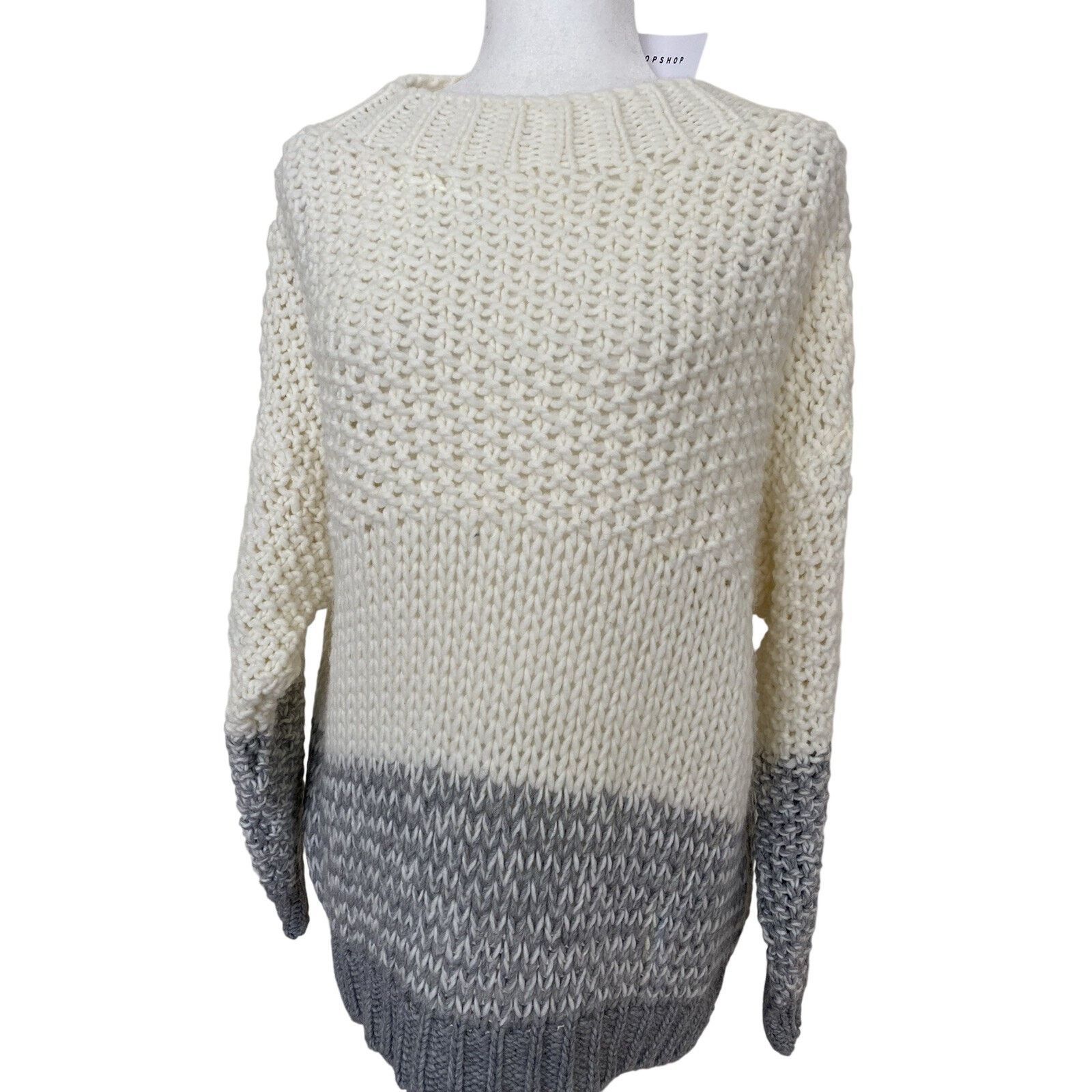 Topshop Topshop knitted sweater wool blend sweater size M/L A003073 Size M / US 6-8 / IT 42-44 - 1 Thumbnail