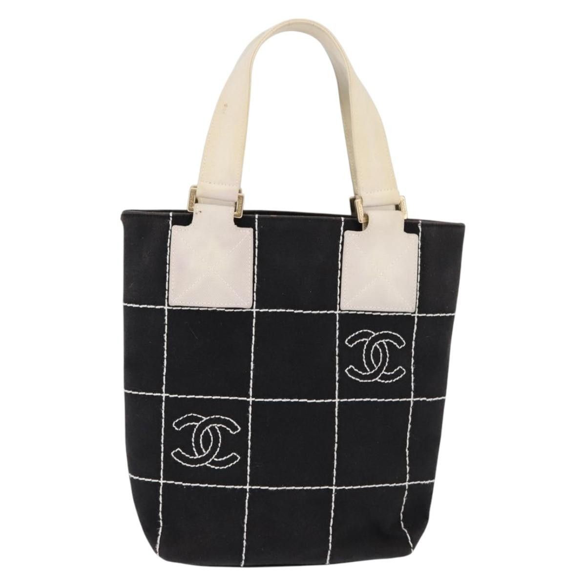 Chanel Chanel Chocolate Bar CC Logo Tote Canvas Size ONE SIZE - 1 Thumbnail