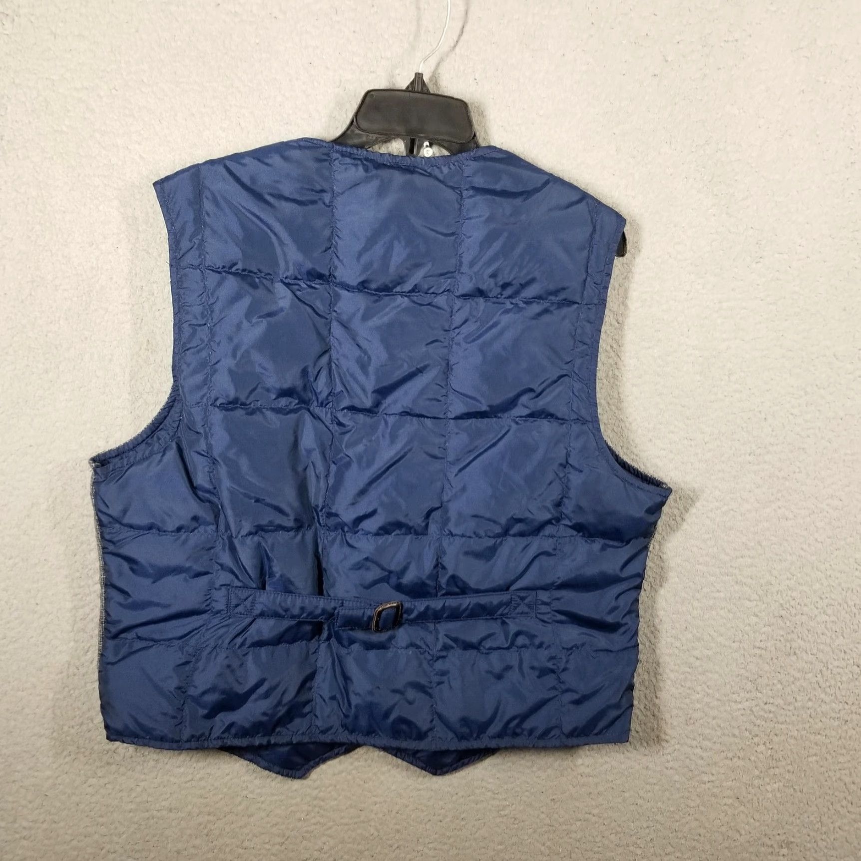 Eddie Bauer Vintage Yes Eddie Bauer Vest Mens Large Gray Blue Goose Down Puffer Wool Tweed Button Lined Size US L / EU 52-54 / 3 - 2 Thumbnail