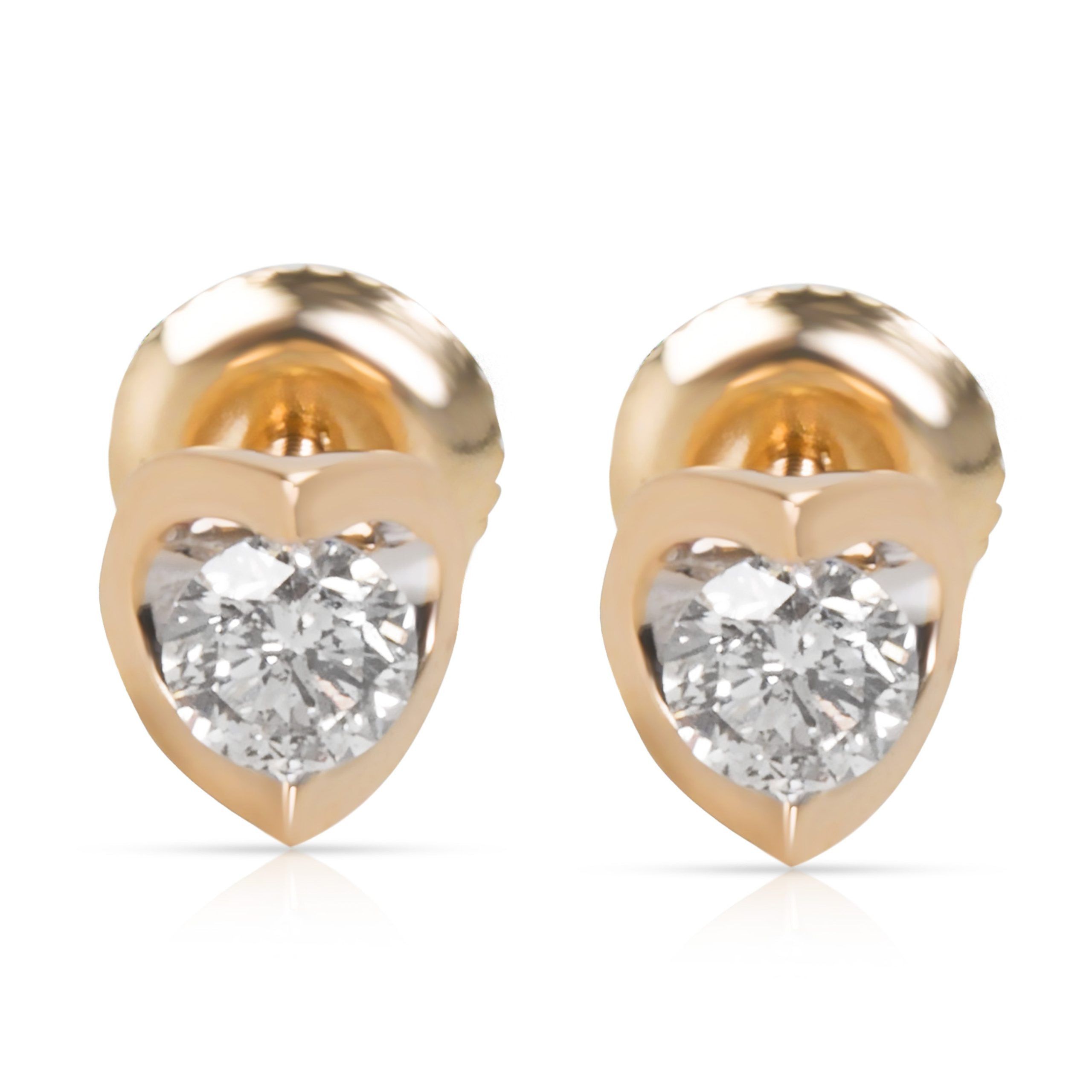 image of Diamond Stud Earrings In 14K Yellow Gold (0.50 Ctw), Women's