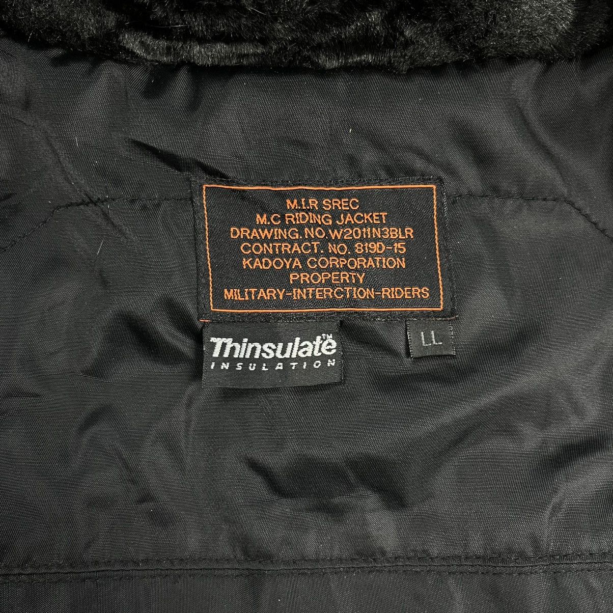 Japanese Brand × Kadoya Kadoya N-3B thinsulate rider leather jacket Size US L / EU 52-54 / 3 - 14 Thumbnail