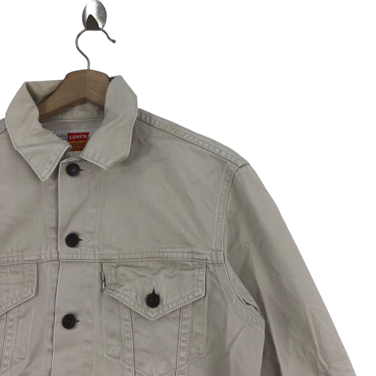 Levi's Vintage LEVIS Usa STRAUSS White Trucker Jacket Size S / US 4 / IT 40 - 9 Thumbnail