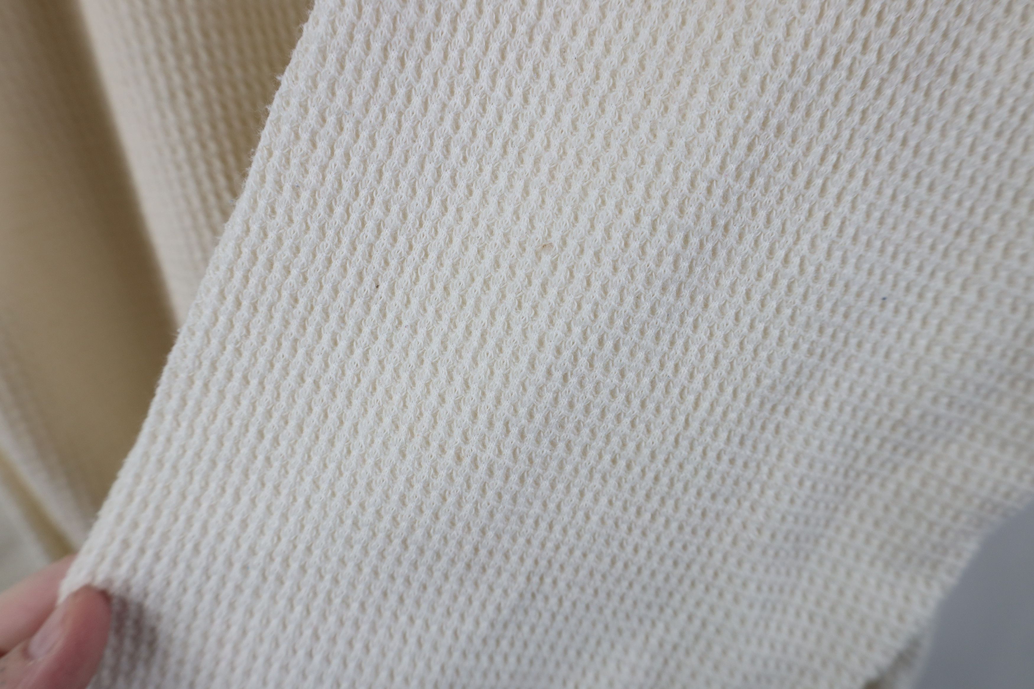Vintage Vintage 90s Y2K Streetwear Knit Long Sleeve T-Shirt Cream Size US XXL / EU 58 / 5 - 6 Thumbnail