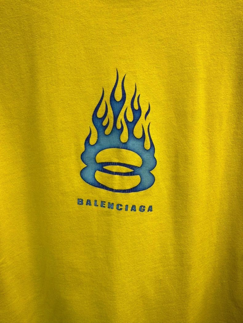 Balenciaga Balenciaga 24Fall Flame Double Ring T-shirt-2506 Size US S / EU 44-46 / 1 - 2 Thumbnail