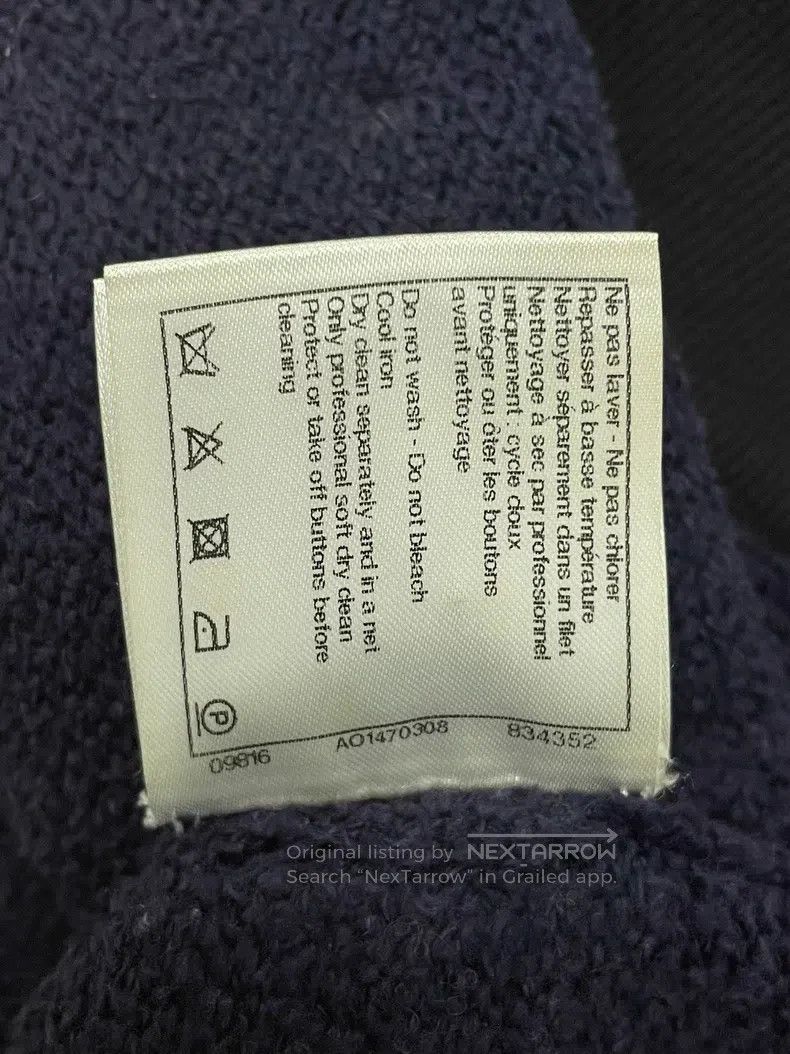 Chanel Chanel Dark blue towel material wide-leg trousers Size 25" / US 0 / IT 36 - 7 Thumbnail