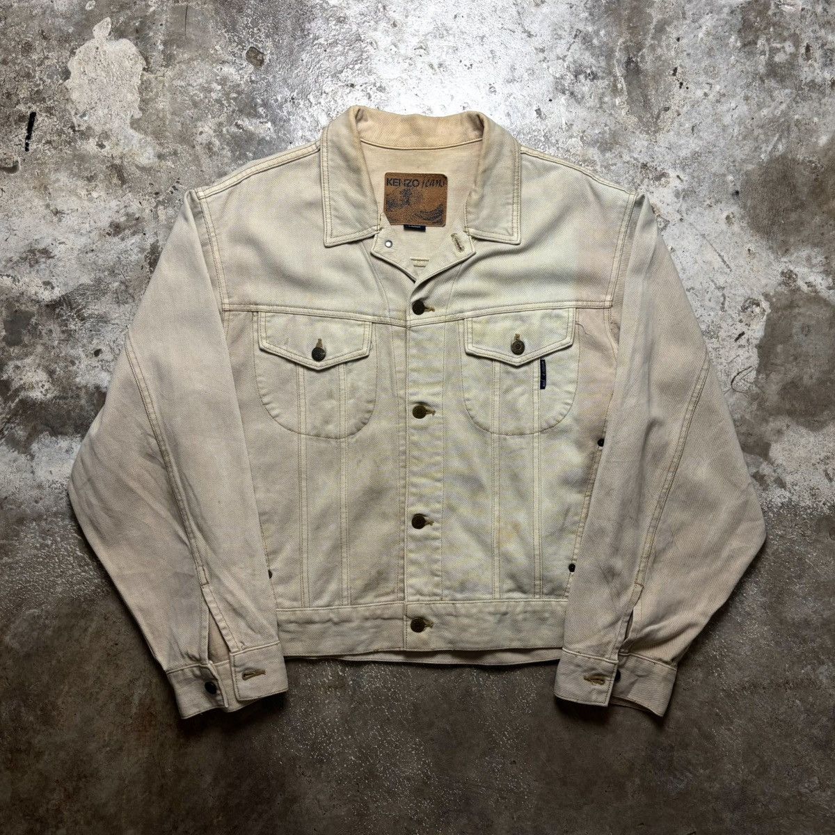 Kenzo × Vintage VINTAGE KENZO JEANS JACKET Size US L / EU 52-54 / 3 - 3 Thumbnail