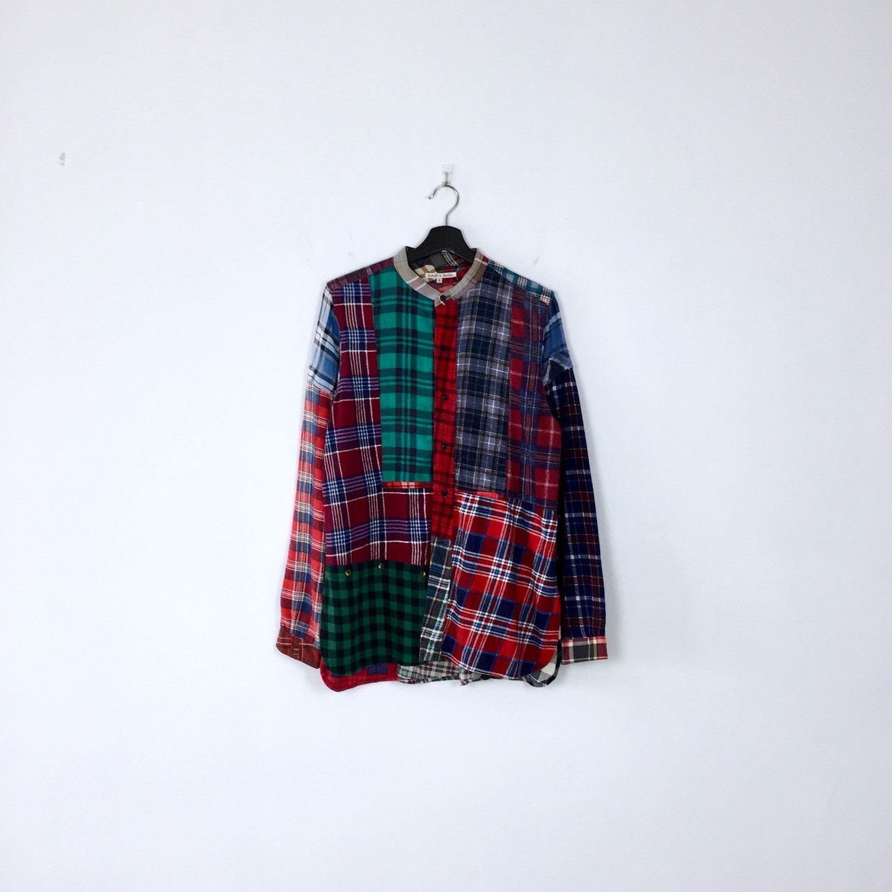 Needles REBUILD BY NEEDLES FW16 PATCHWORK FLANNEL SHIRT Size US S / EU 44-46 / 1 - 1 Thumbnail