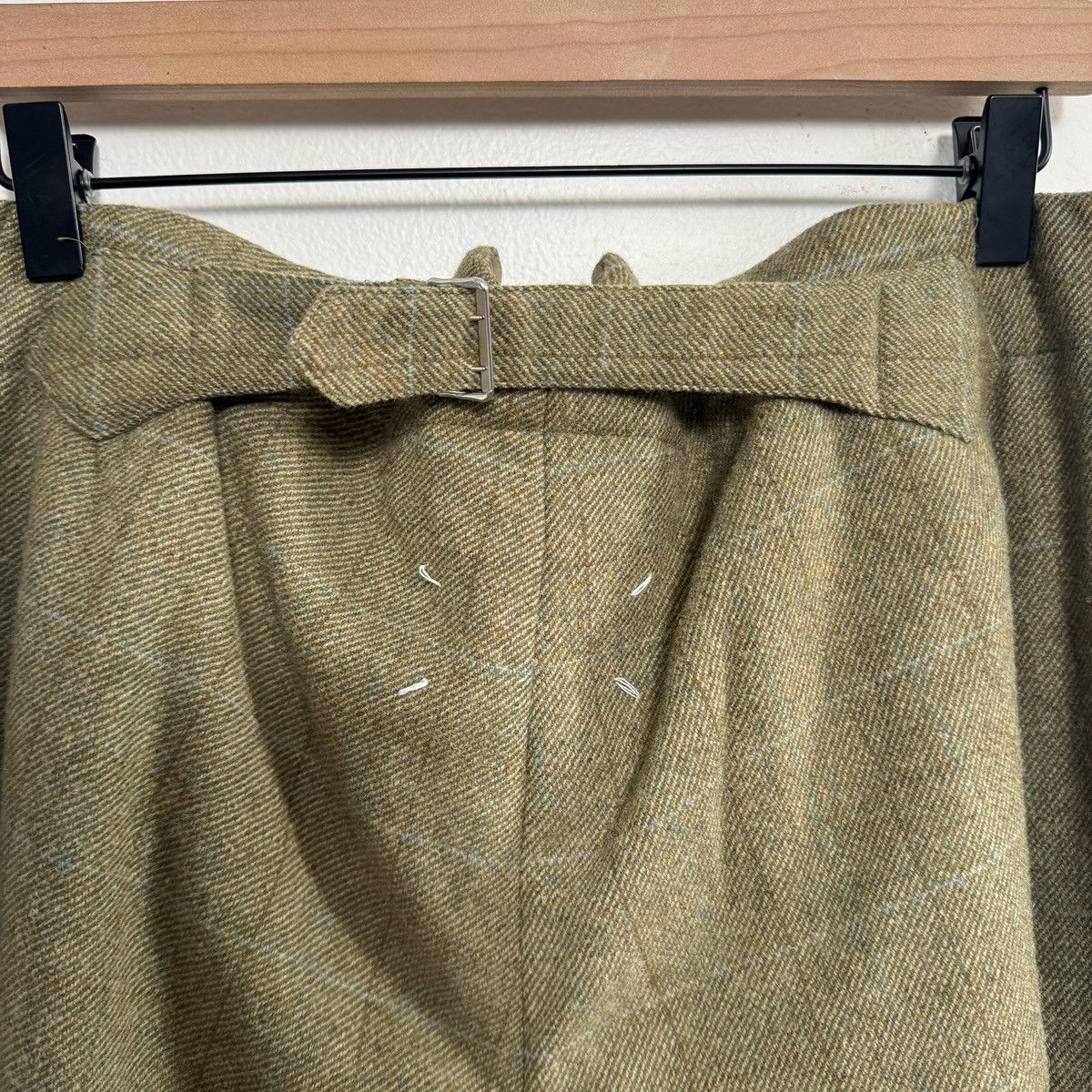 Maison Margiela Maison Margiela Green Padded Wool Trousers Size US 34 / EU 50 - 6 Thumbnail