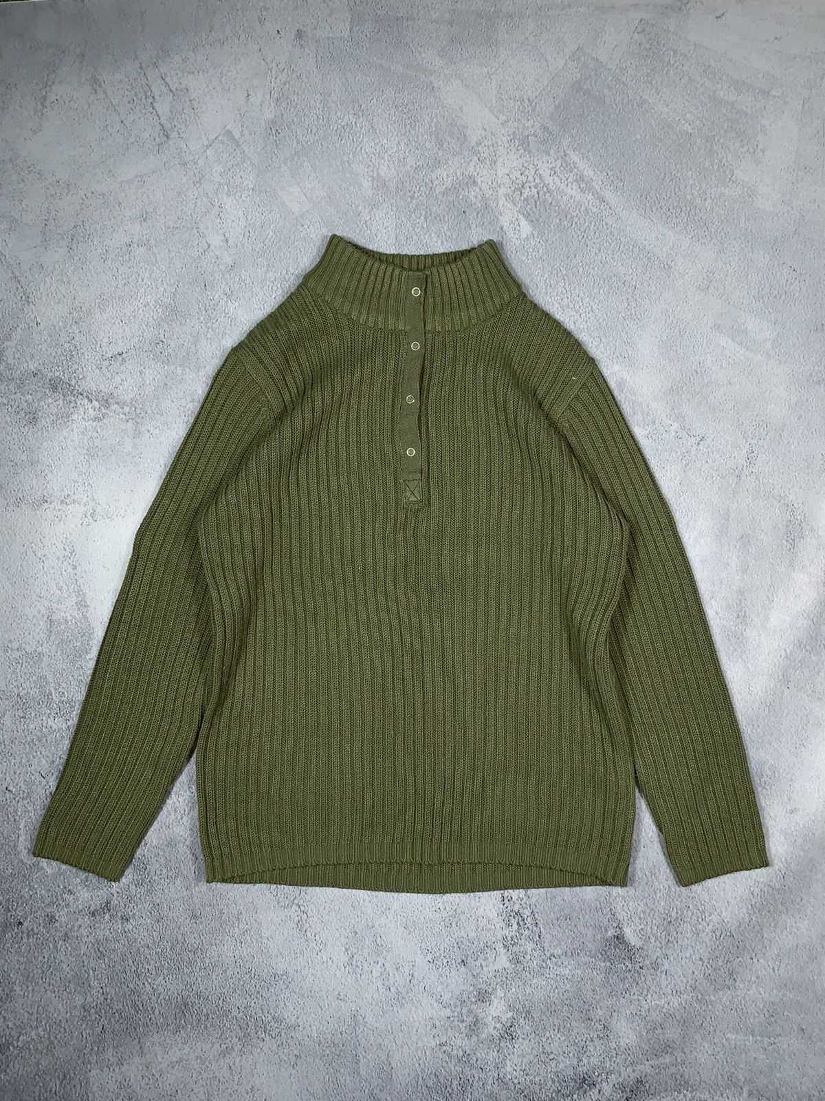 Japanese Brand × Vintage Vintage Y2K Japanese ribbed 1/4 sweater streetwear S Size US S / EU 44-46 / 1 - 1 Thumbnail
