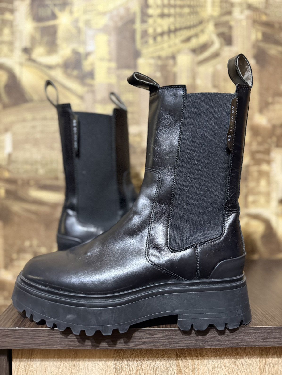 Allsaints AllSaints Boots Amber Black Leather Size 39 Size US 9 / IT 39 - 2 Thumbnail