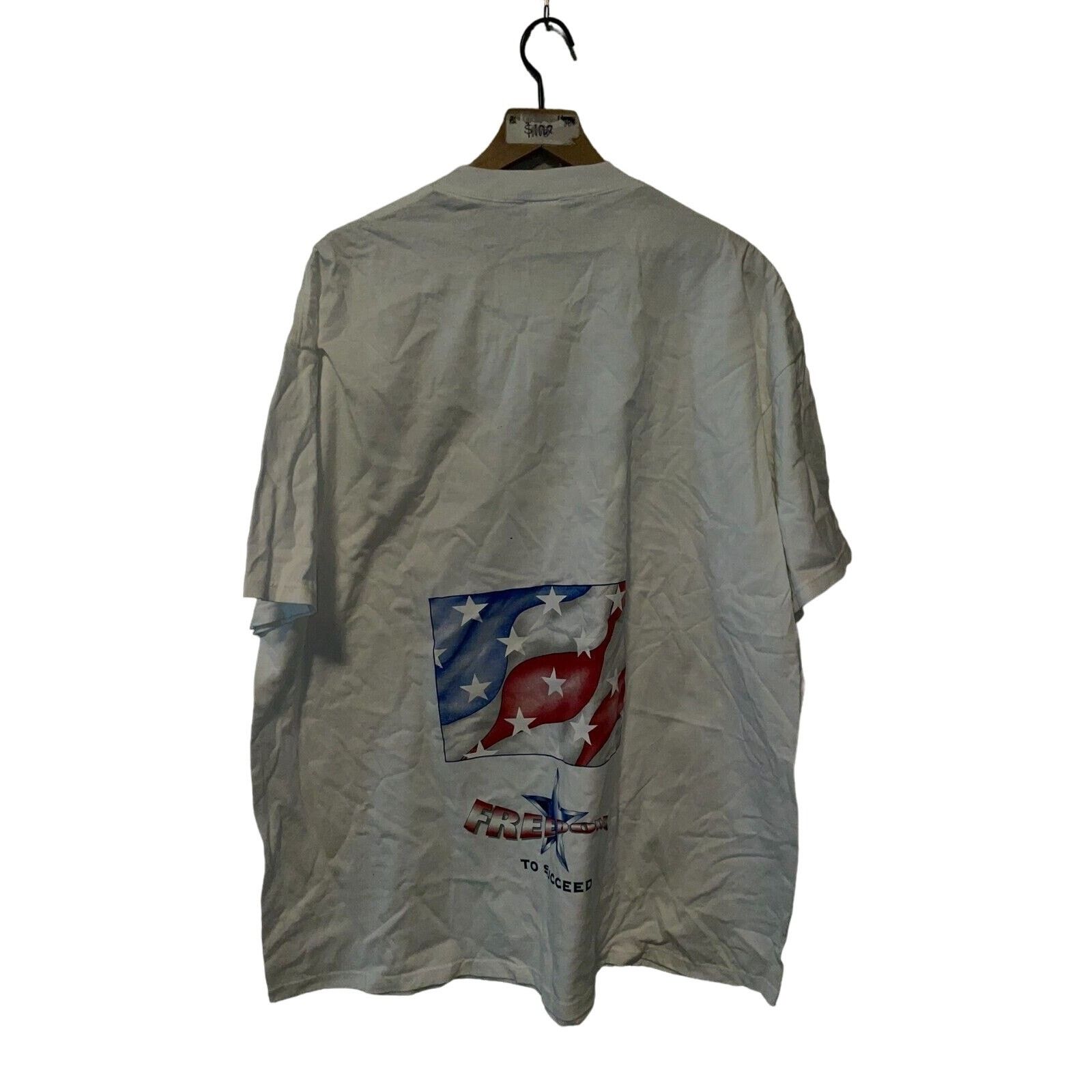Jerzees Vintage Biker Trash Shirt Motorcycle America Tee 90s VTG 3XL Size US XXL / EU 58 / 5 - 4 Thumbnail