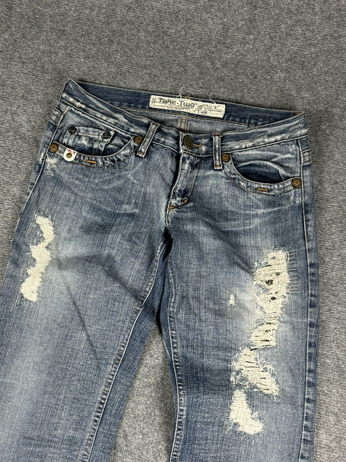 Other Distressed denim straight fit denim pants W28 L34 Size US 28 / EU 44 - 4 Thumbnail