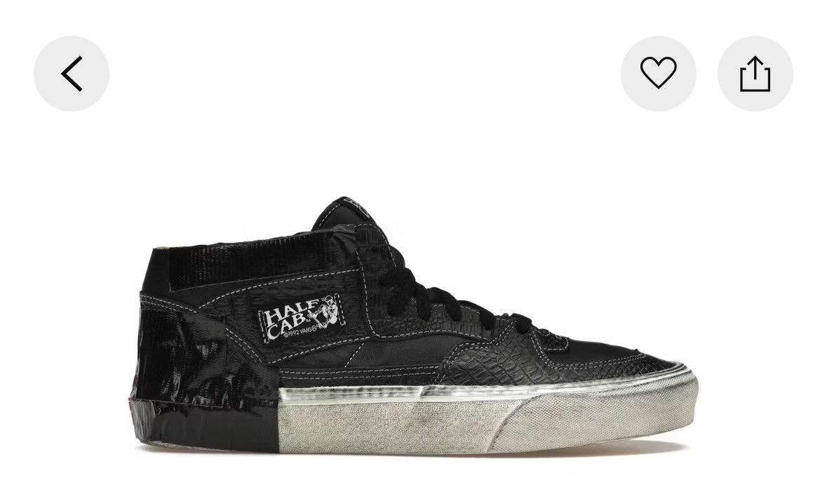 Vans Vans Vault Half Cab EF LX "Duct Tape" Black Size US 7 / EU 40 - 10 Thumbnail