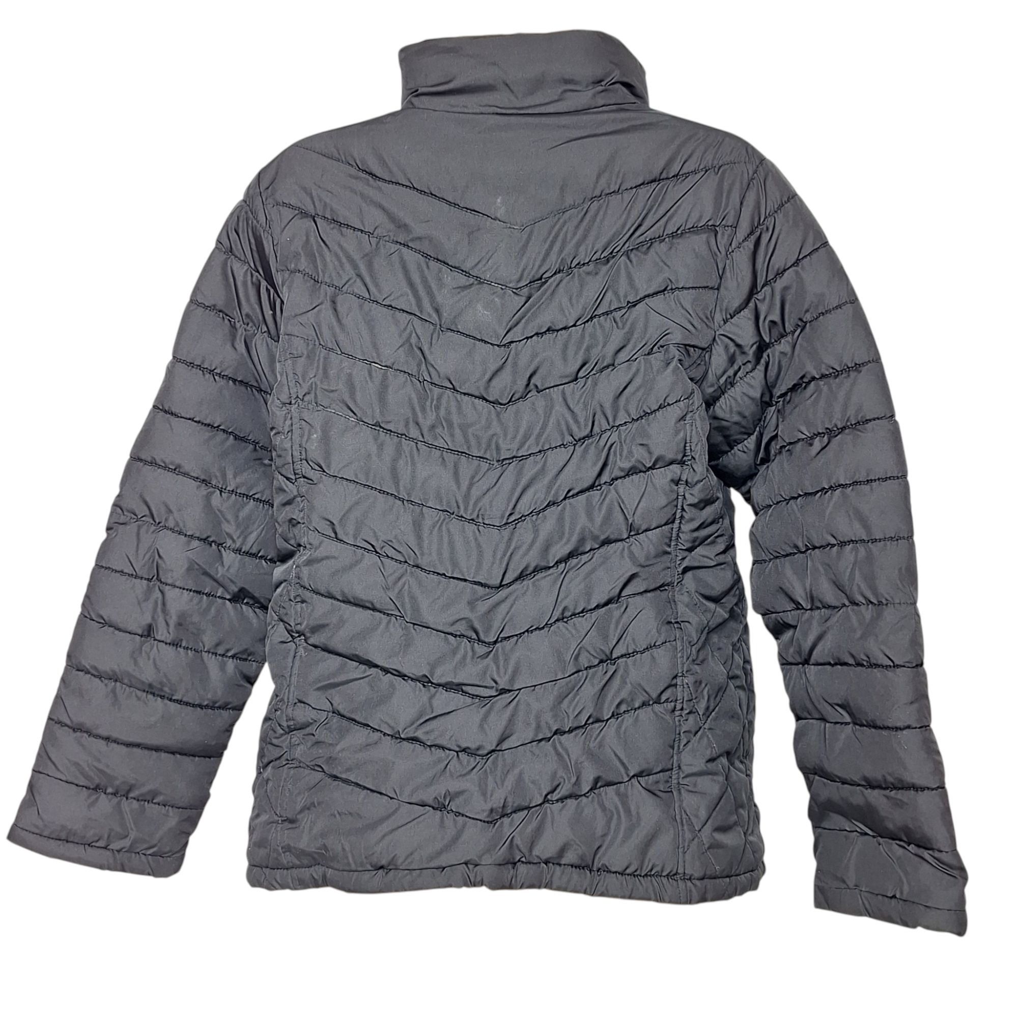Faded Glory Faded Glory Puffer Jacket Medium 8-10 Black Full Zip Hooded Size M / US 6-8 / IT 42-44 - 3 Thumbnail