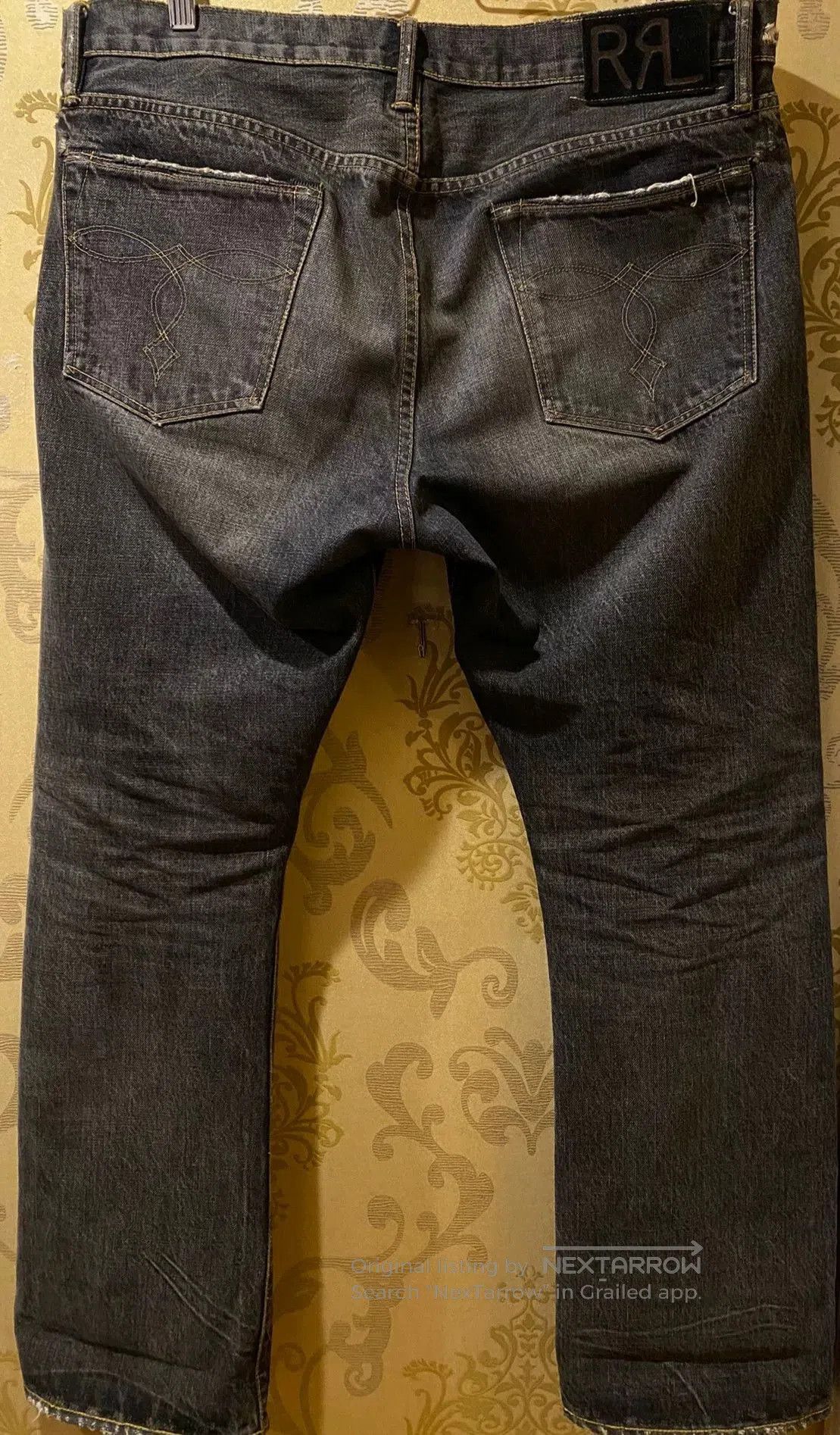RRL Ralph Lauren RRL Slim Bootcut Vintage Black Denim Jeans. Size US 36 / EU 52 - 3 Thumbnail