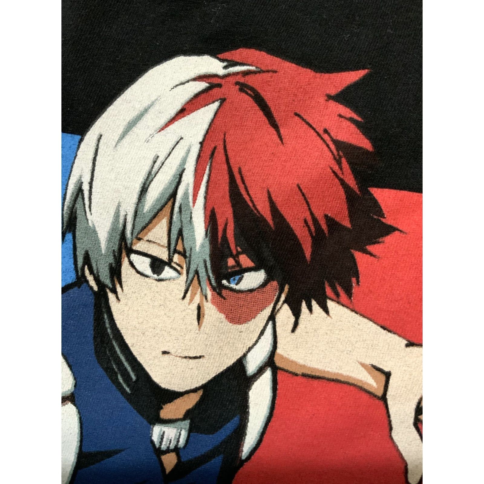 Vintage My Hero Academia Shoto Todoroki Ice Fire Manga Anime Graphic L/S T-Shirt Sz. M Men Black Size US M / EU 48-50 / 2 - 7 Thumbnail