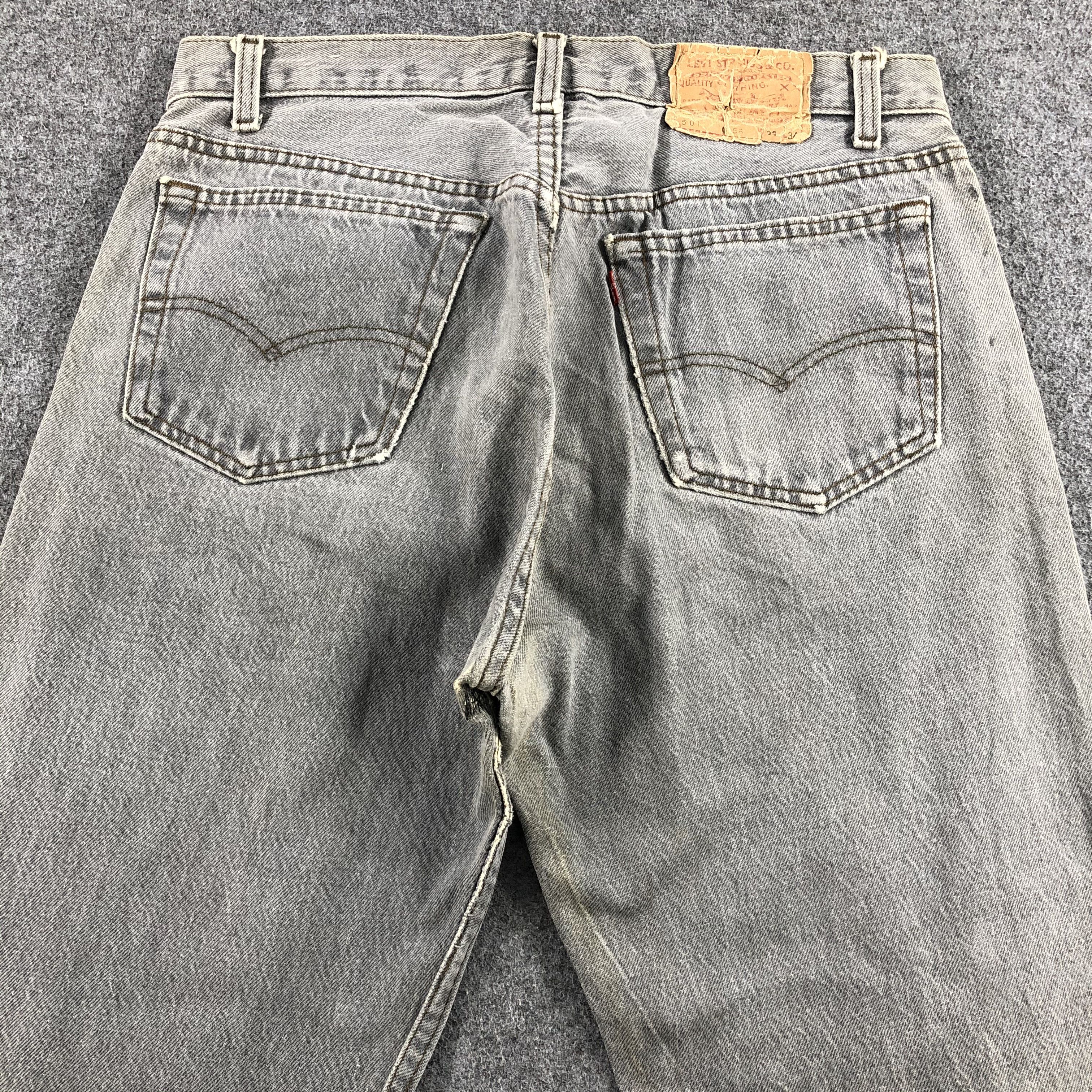 Levi's Vintage 80s Ripped Levis 501 Earth Tone Jeans-J1425 Size US 33 - 4 Thumbnail