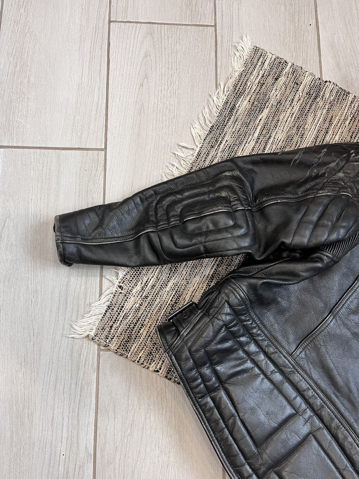 Vintage Vintage MOTO Leather Jacket Racing Motorcycle Biker faded Size US M / EU 48-50 / 2 - 12 Thumbnail
