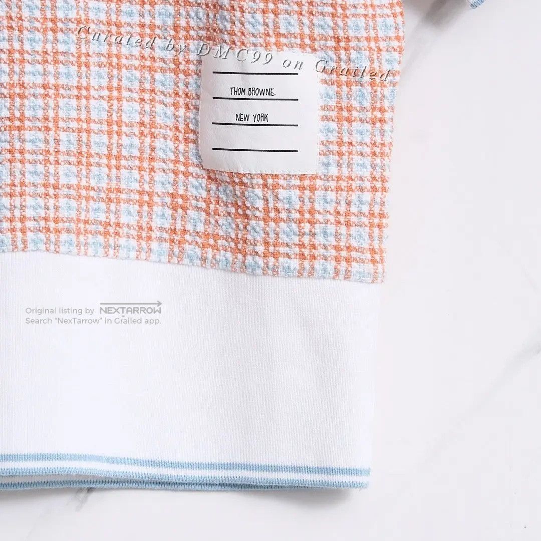 Thom Browne Thom Browne Women’s Check Polo Shirt Size M / US 6-8 / IT 42-44 - 4 Thumbnail