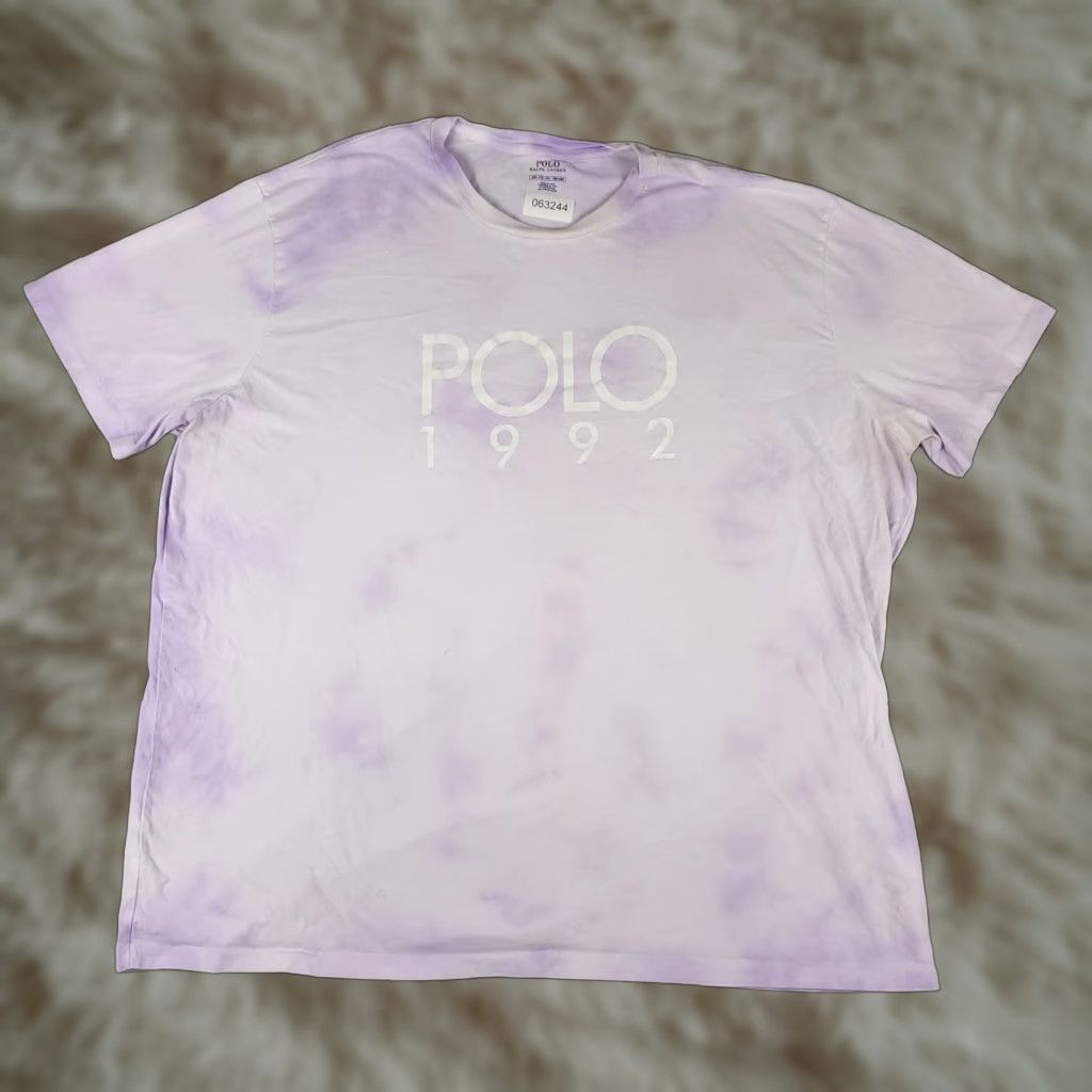 Ralph Lauren Ralph Lauren T Shirt Mens 2XB Purple Short Sleeve Crew Neck Big & Tall Cotton Logo Vintage: No Size US XXL / EU 58 / 5 - 1 Thumbnail