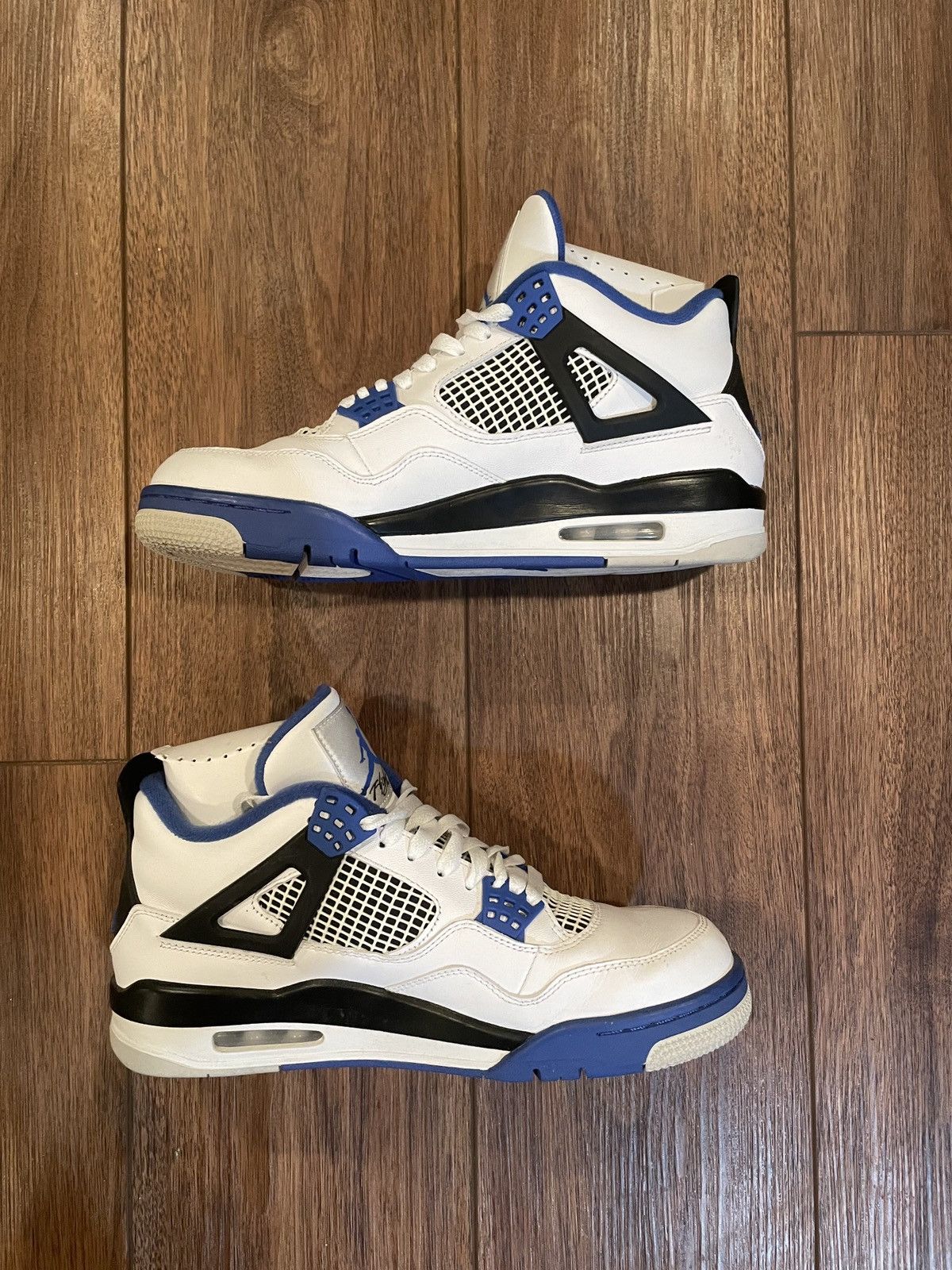 image of Jordan Nike Air Jordan 4 Retro Motorsport 2017 Shoes in White, Men's (Size 10)