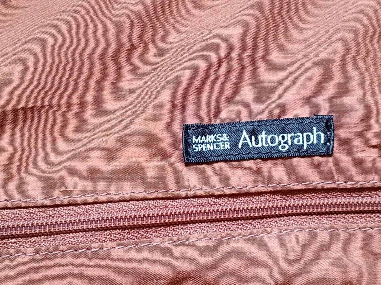 Marks & Spencer Vintage Marks & Spencer Autograph Leather Weekender Size 30 - 3 Thumbnail