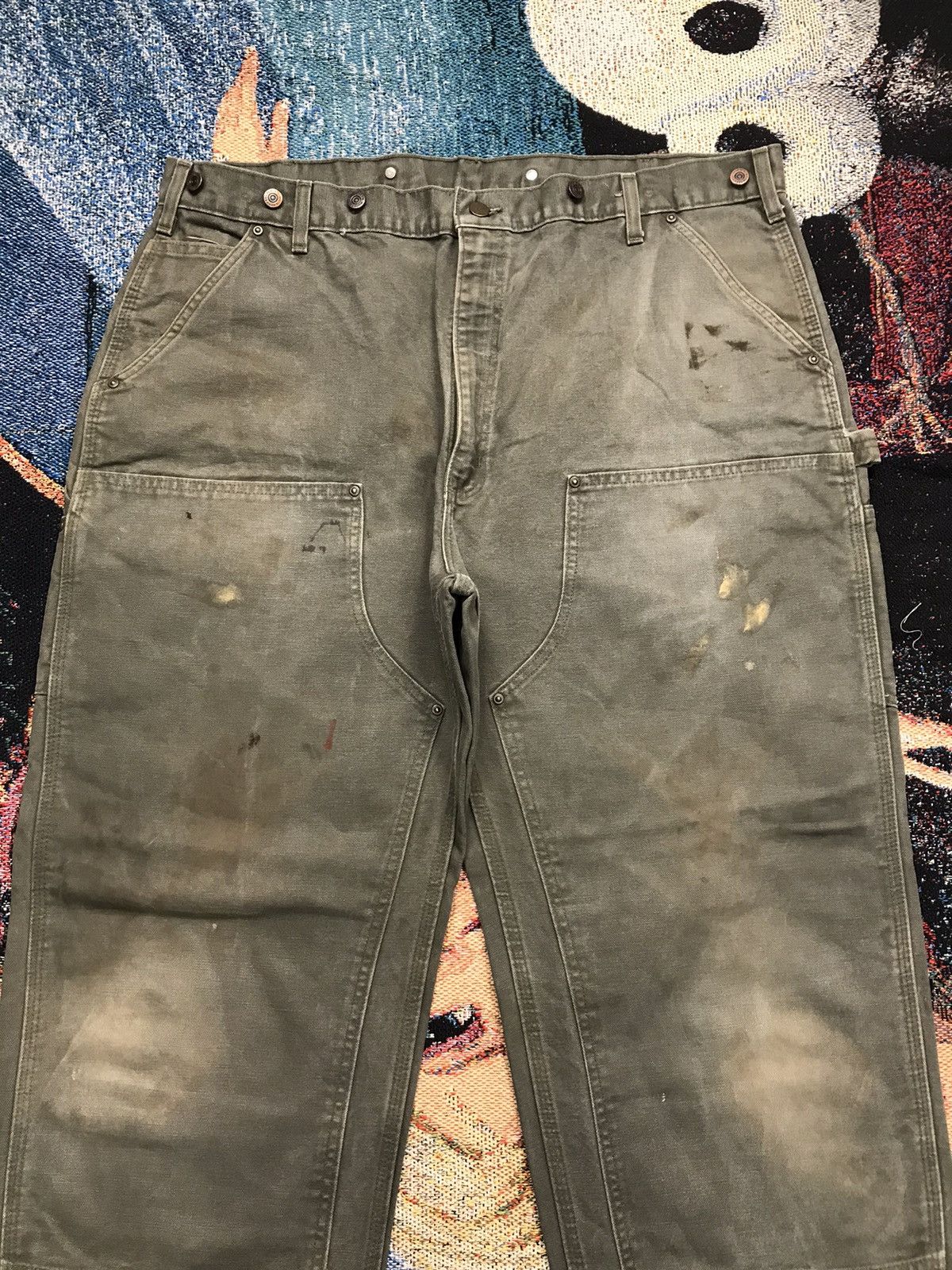 Carhartt Vintage Carhartt B136 MOS dusty double knee workwear denim Size US 42 / EU 58 - 5 Thumbnail