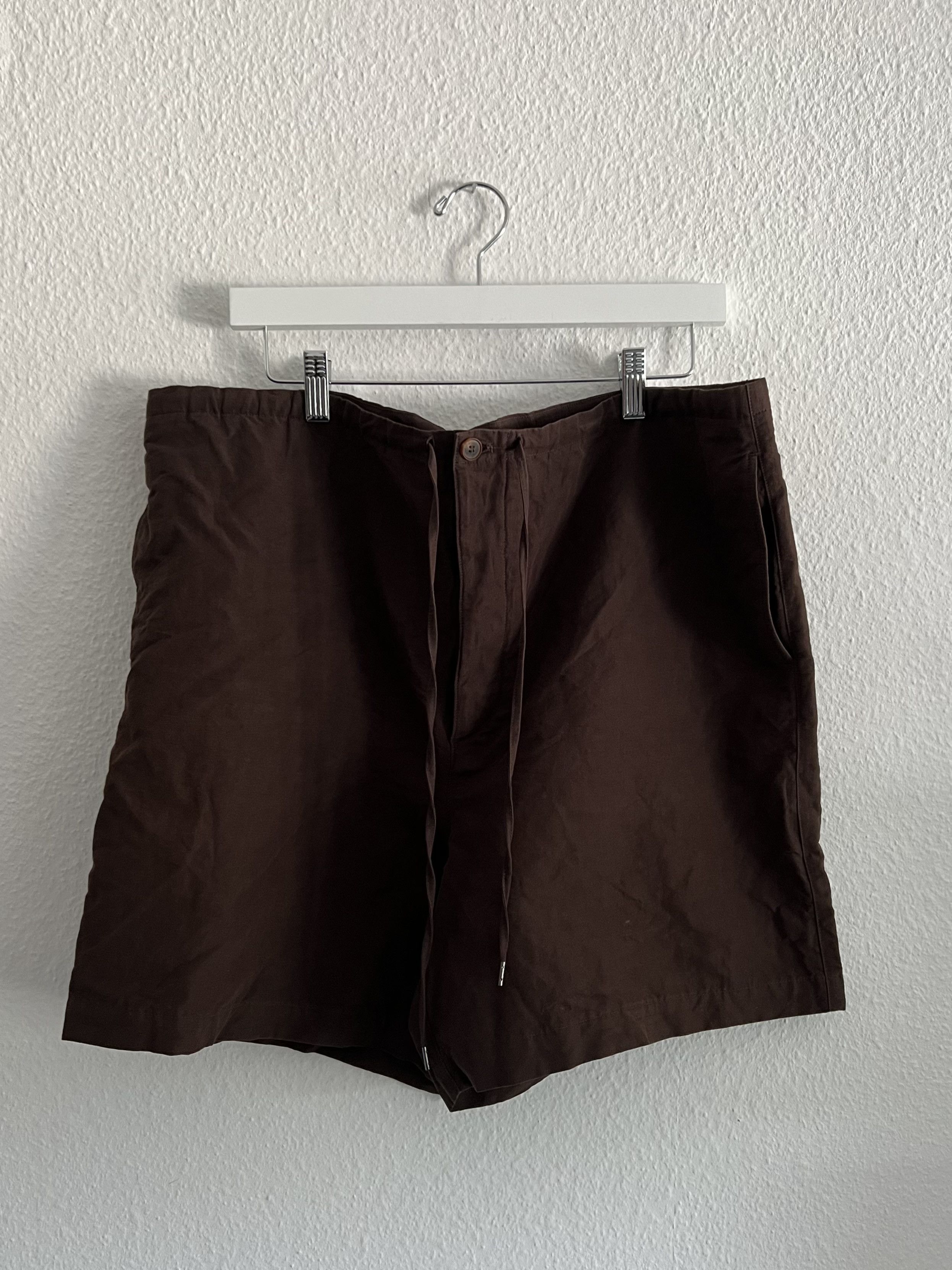 Auralee Auralee High Density Finx Linen Weather Easy Shorts Brown 5 Size US 36 / EU 52 - 1 Thumbnail