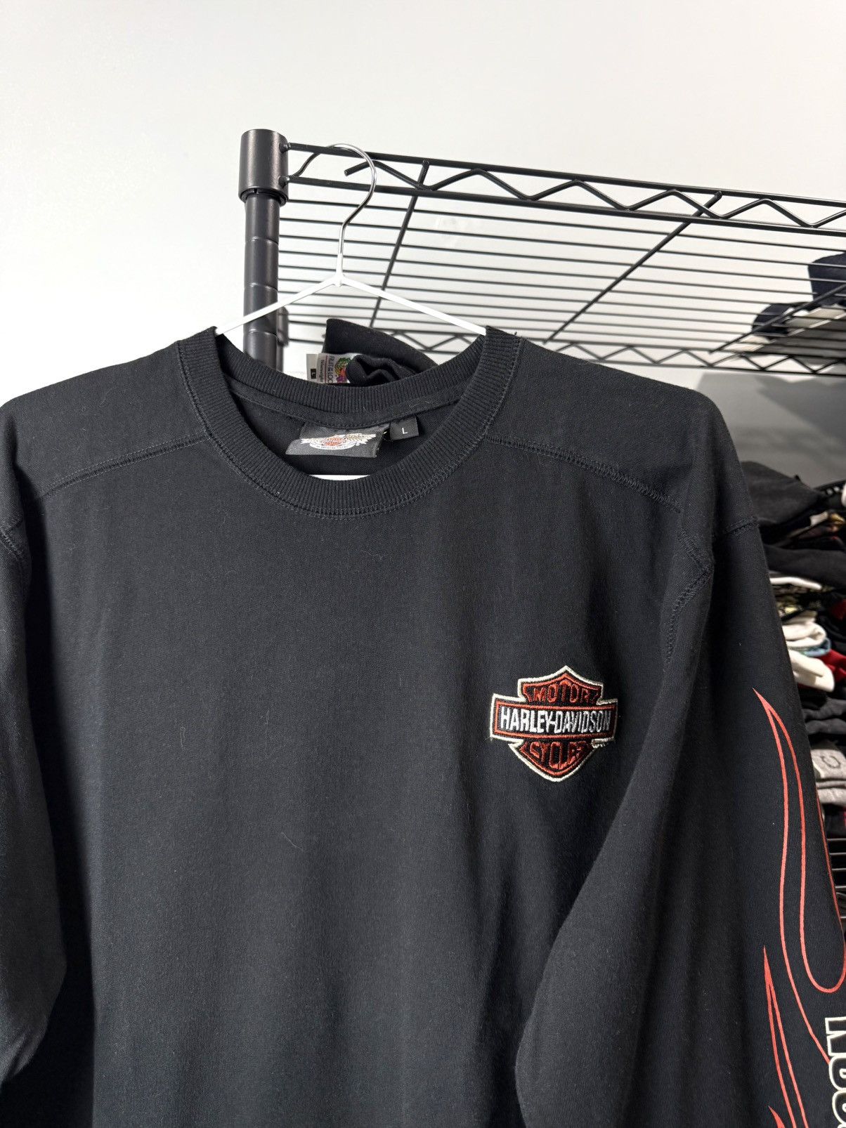 Harley Davidson Harley Davidson Vintage Sweatshirt Embroidered Logo Size US L / EU 52-54 / 3 - 3 Thumbnail