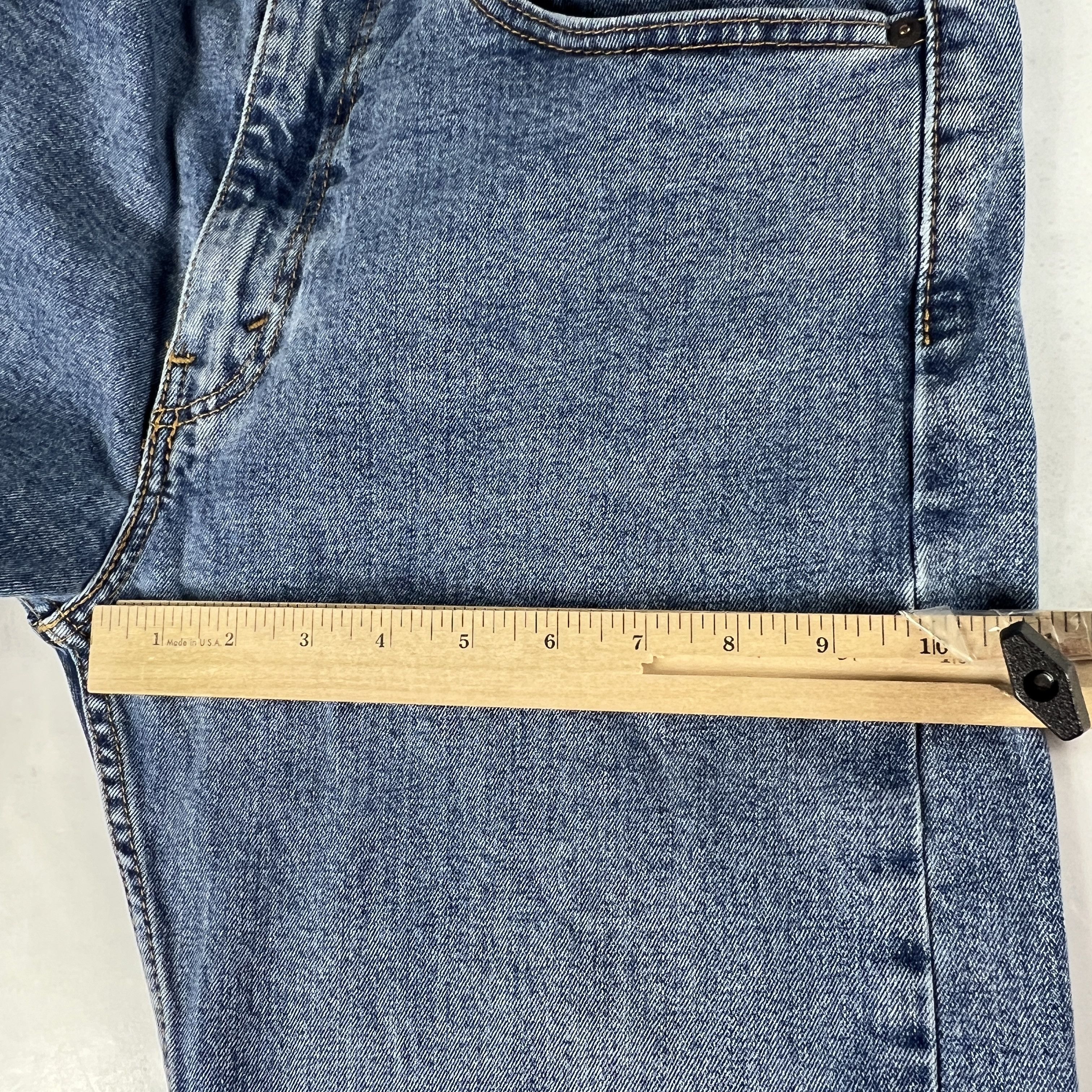 Levi's Levi's Jeans 505 Straight Leg Blue Faded Stretch Denim Size US 34 / EU 50 - 20 Thumbnail
