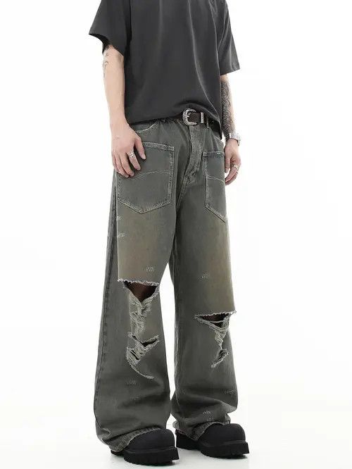 Japanese Brand × Jean Distressed Stack Denim Jeans Size US 30 / EU 46 - 4 Thumbnail