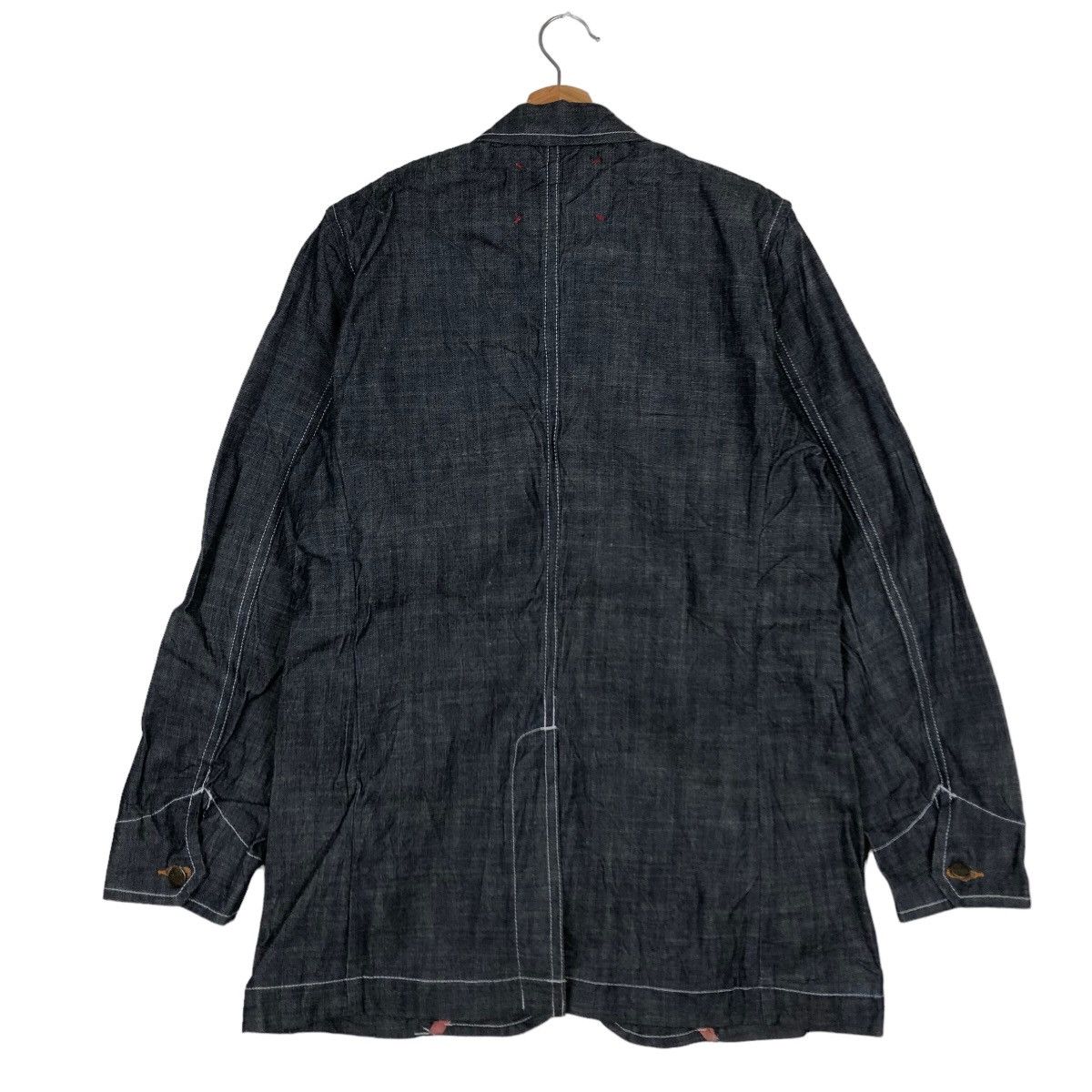 Japanese Brand 🔥80’s Royal Blue Toyo Enterprise Denim Work Jacket Size US L / EU 52-54 / 3 - 8 Thumbnail